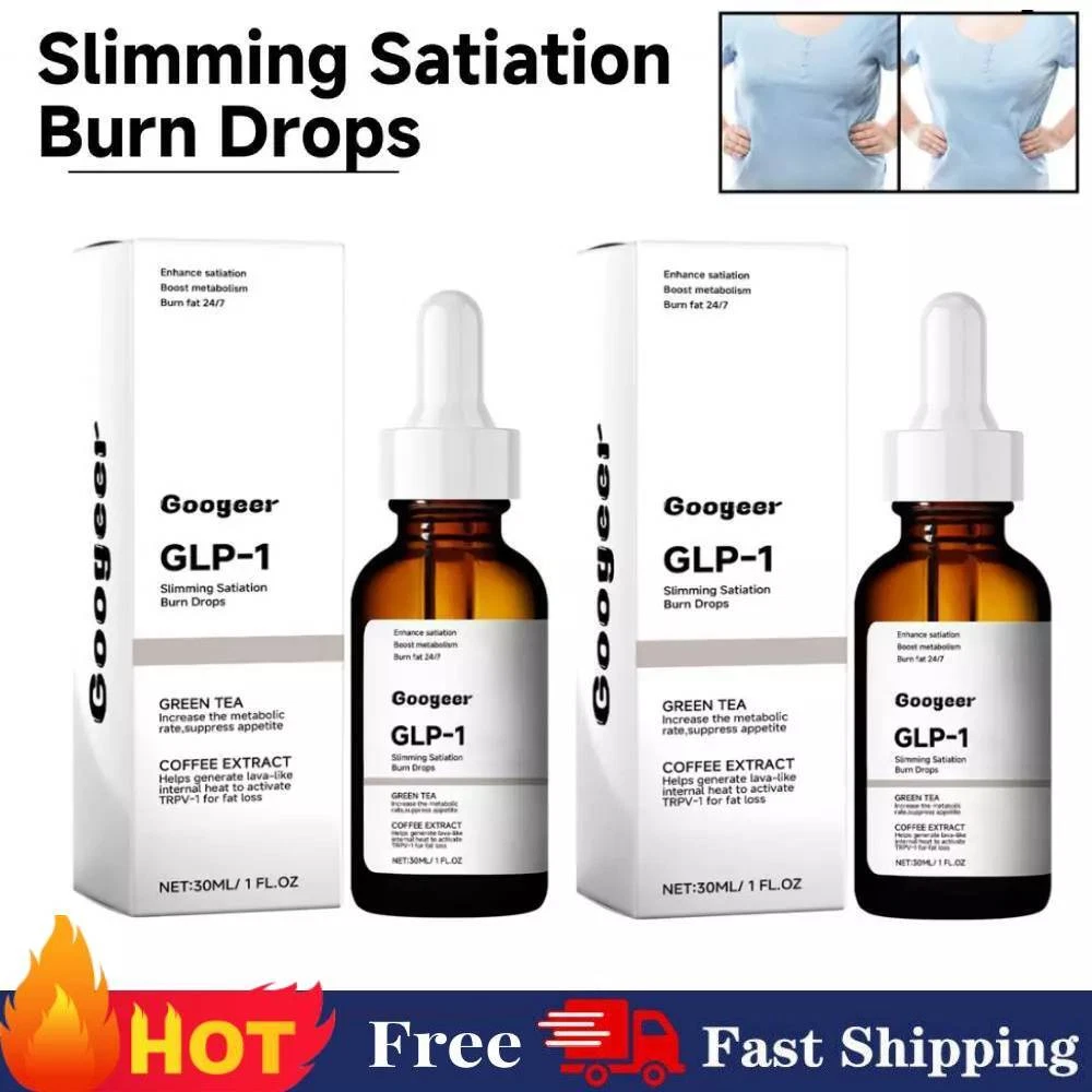 GLP-1 Weight Loss Fat Burner Drops Diet Supplement Slimming Drops 30ml NEW.