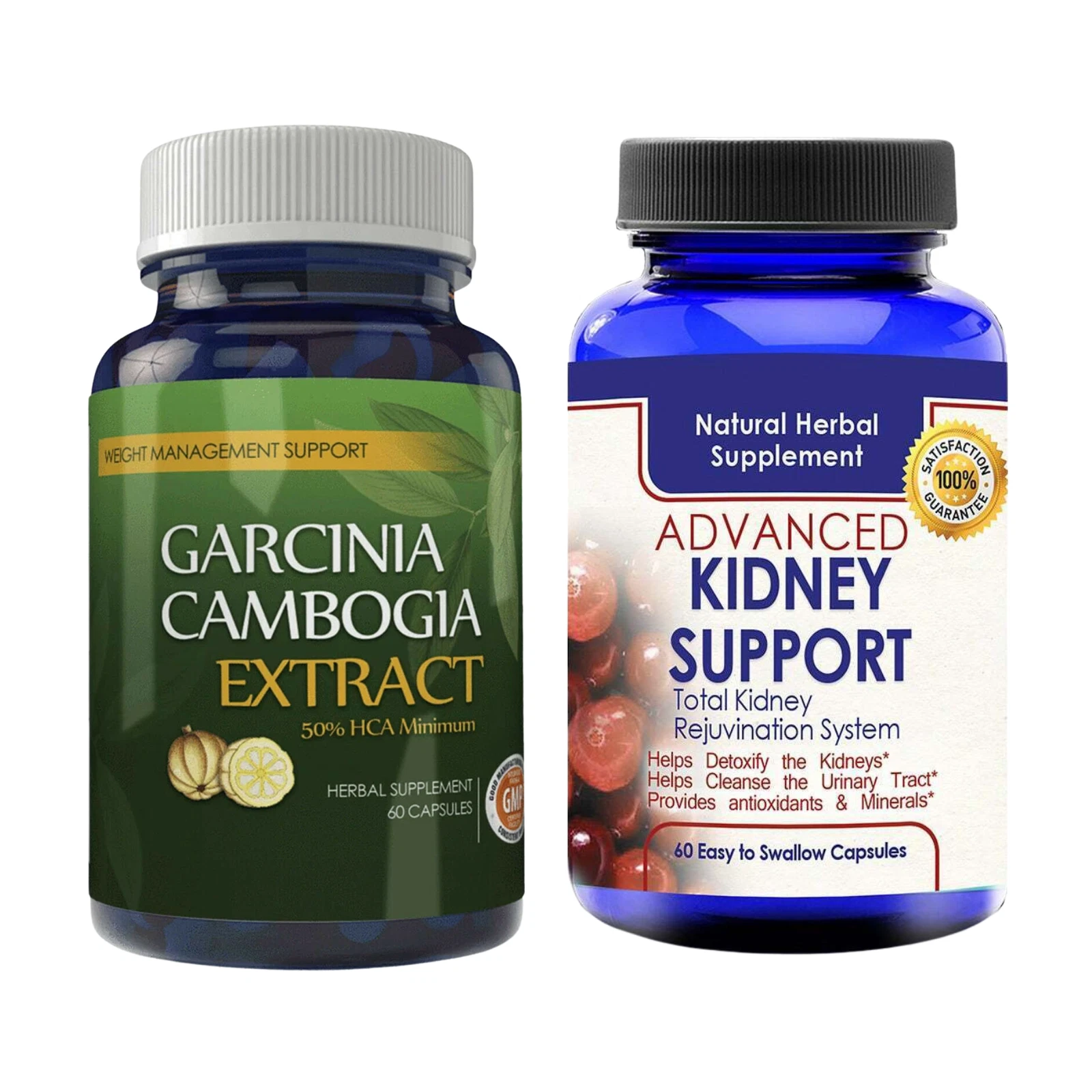 Garcinia Cambogia Extract Weight Loss Supplements and Kidney Cleanse Detox Pills