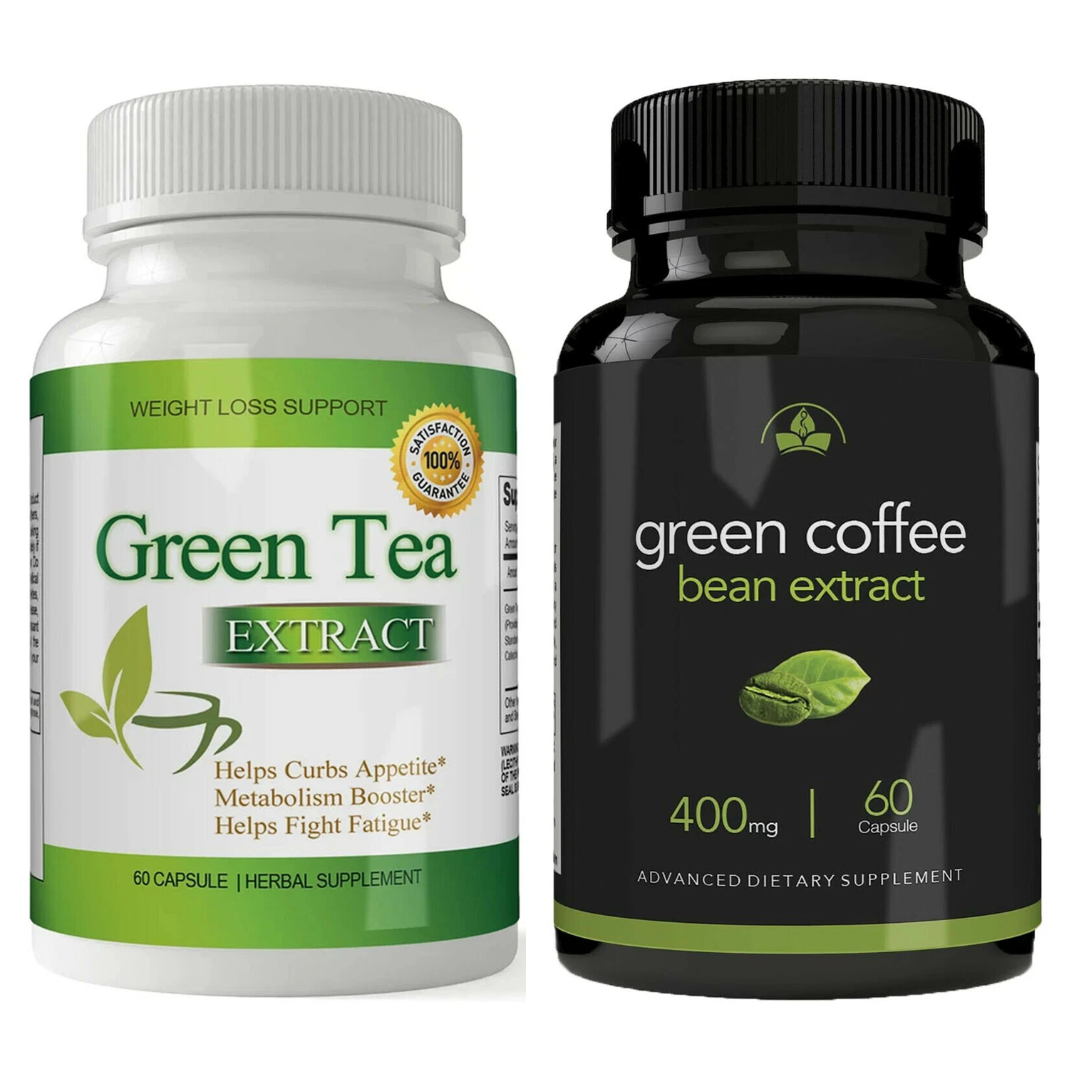 Green Tea & Coffee Bean Extract Metabolism Booster Weight Loss Dietary Capsules