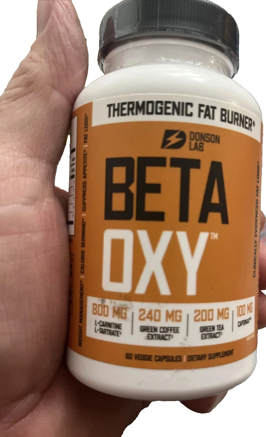 BetaOxy Fat Burner & Appetite Suppressant and Weight Loss Supplement - 01/26