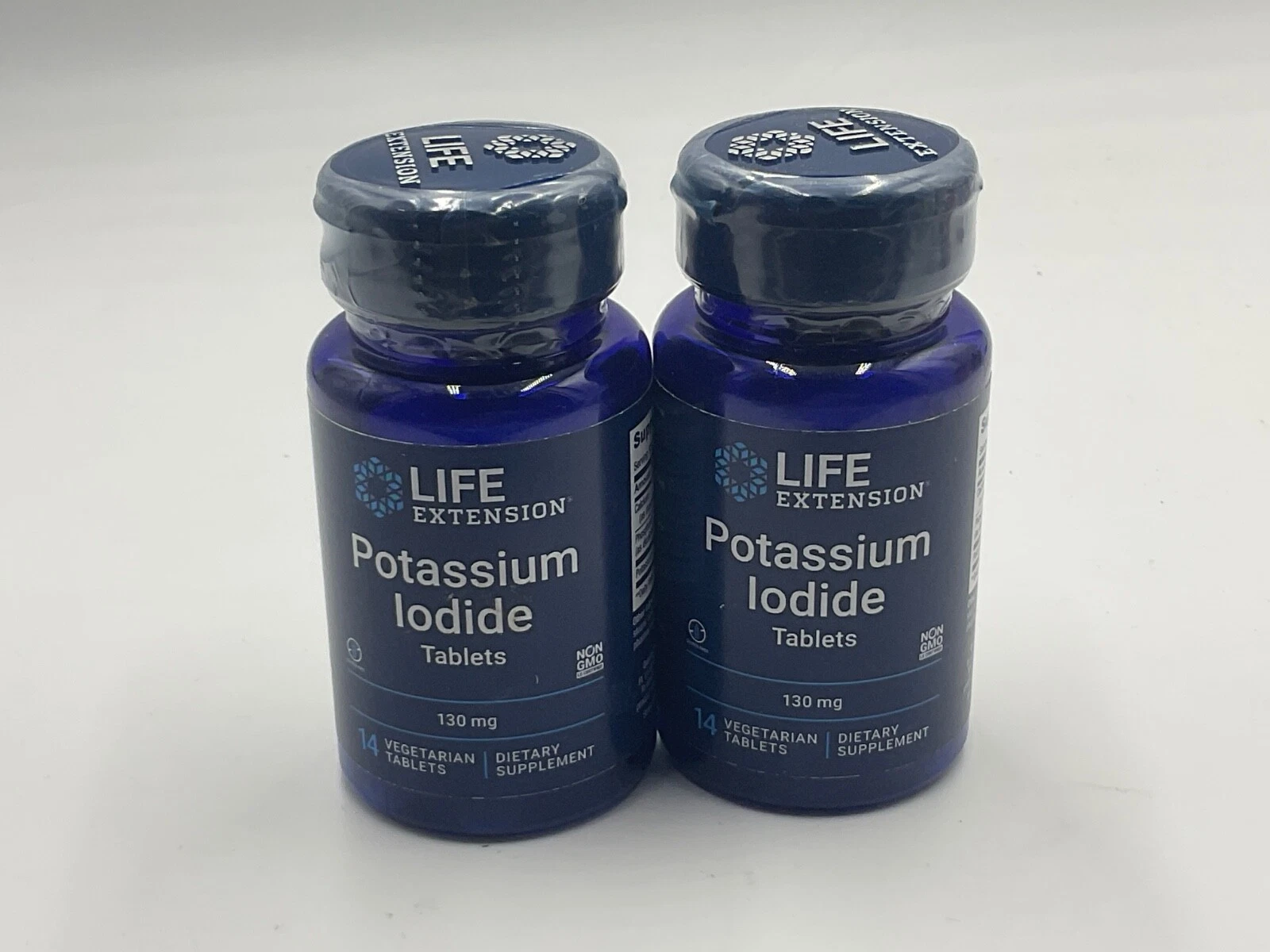 2 Pack Life Extension Potassium for Thyroid and Radiation 130 mg