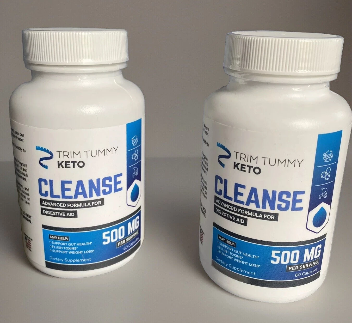2 Trim Tummy Keto Cleanse. Advanced Formula For Digestive Aid And Weight Loss.