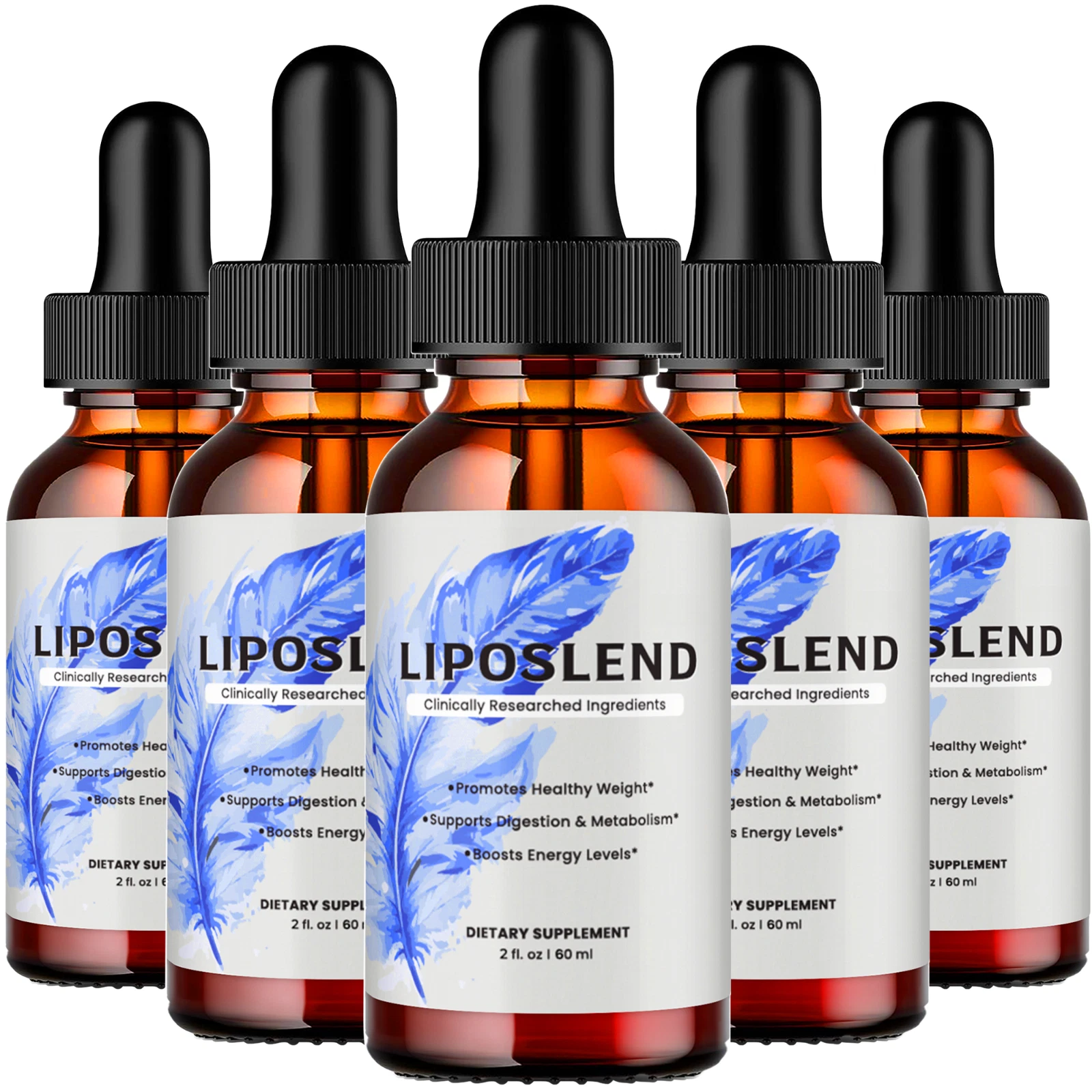 LipoSlend Drops - Official Formula (5 Pack)