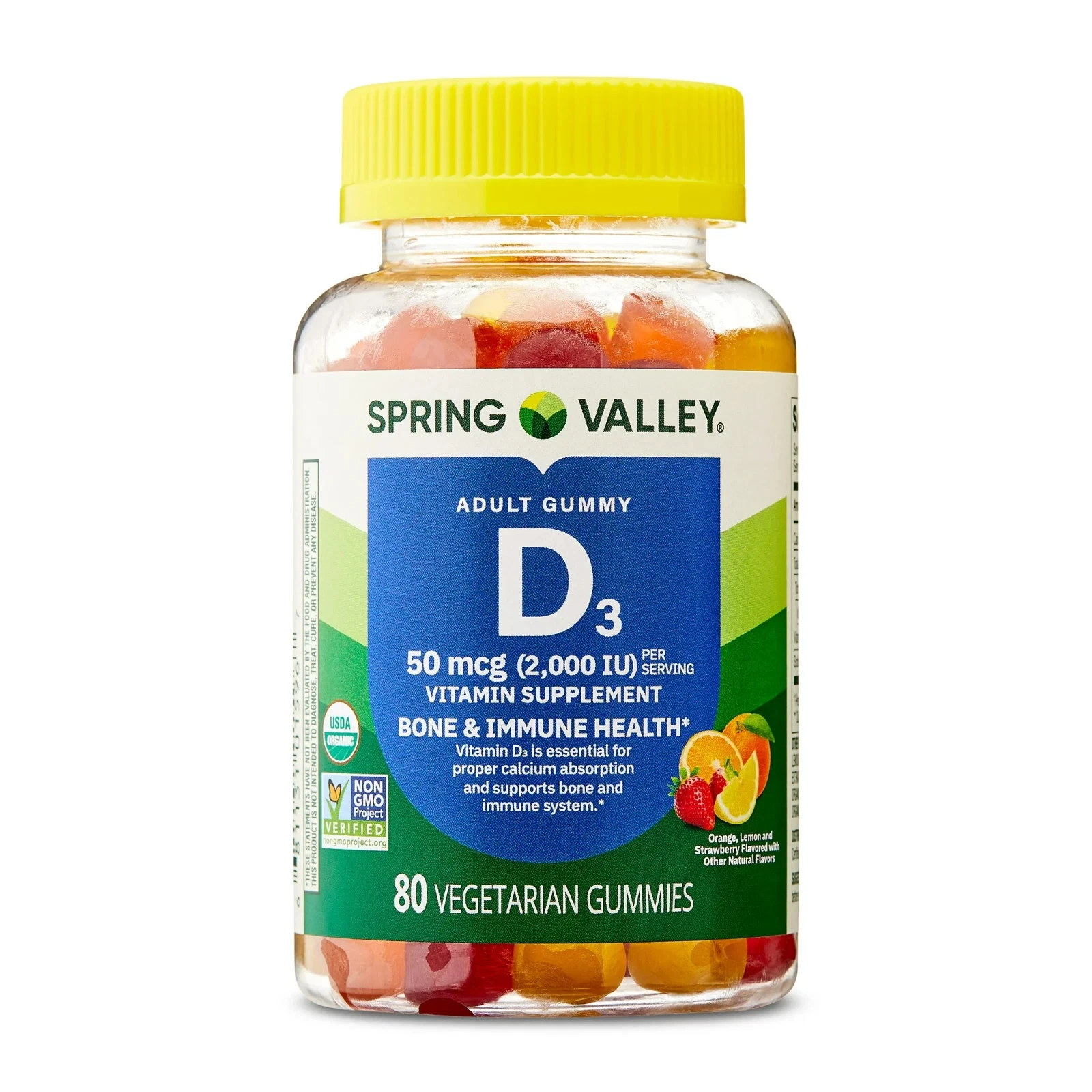Spring Valley Vitamin D3 Gummy- 2000 IU- 80 Ct