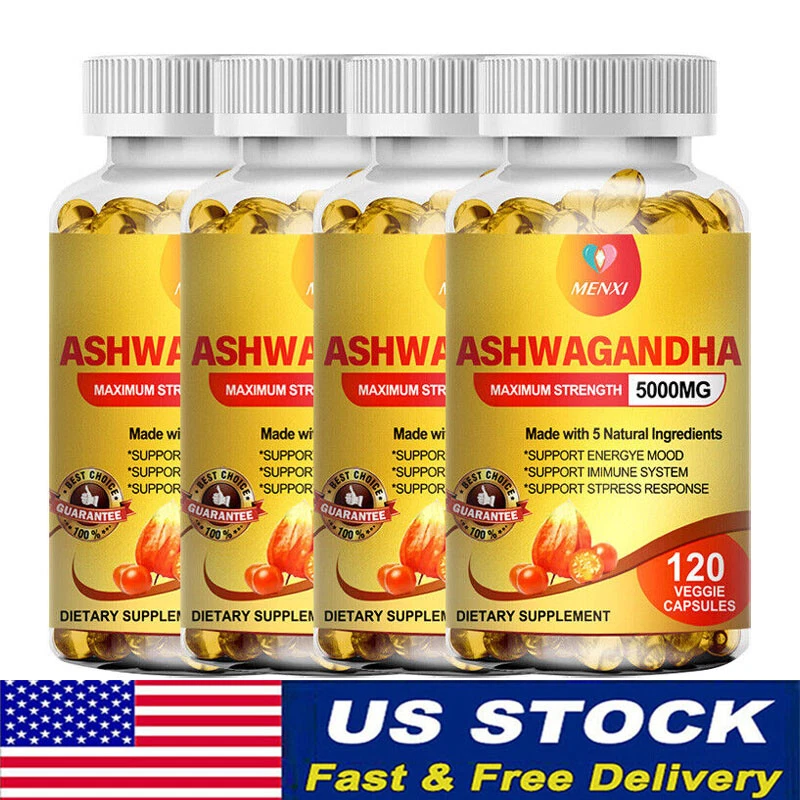 Ashwagandha Capsules - Stress Adaptogen & Cortisol Balancr Bld