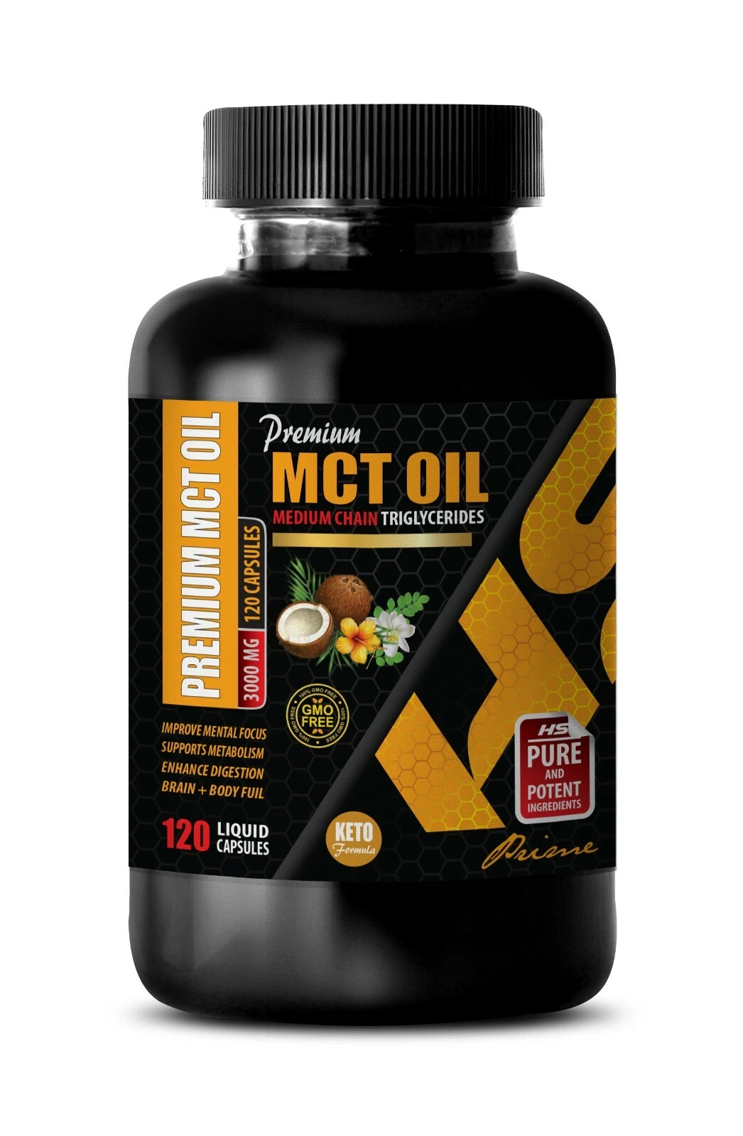 heart health tablets - MCT OIL 3000MG - mct oil keto powder 1B