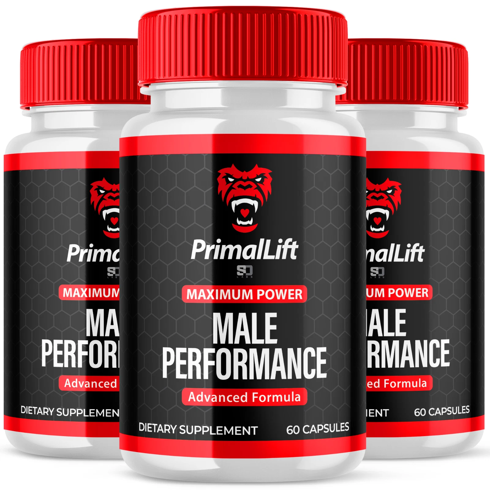 (3 Pack) Primal Lift Men Pills, Maximize Energy, Vitality & Stamina 180 Capsules
