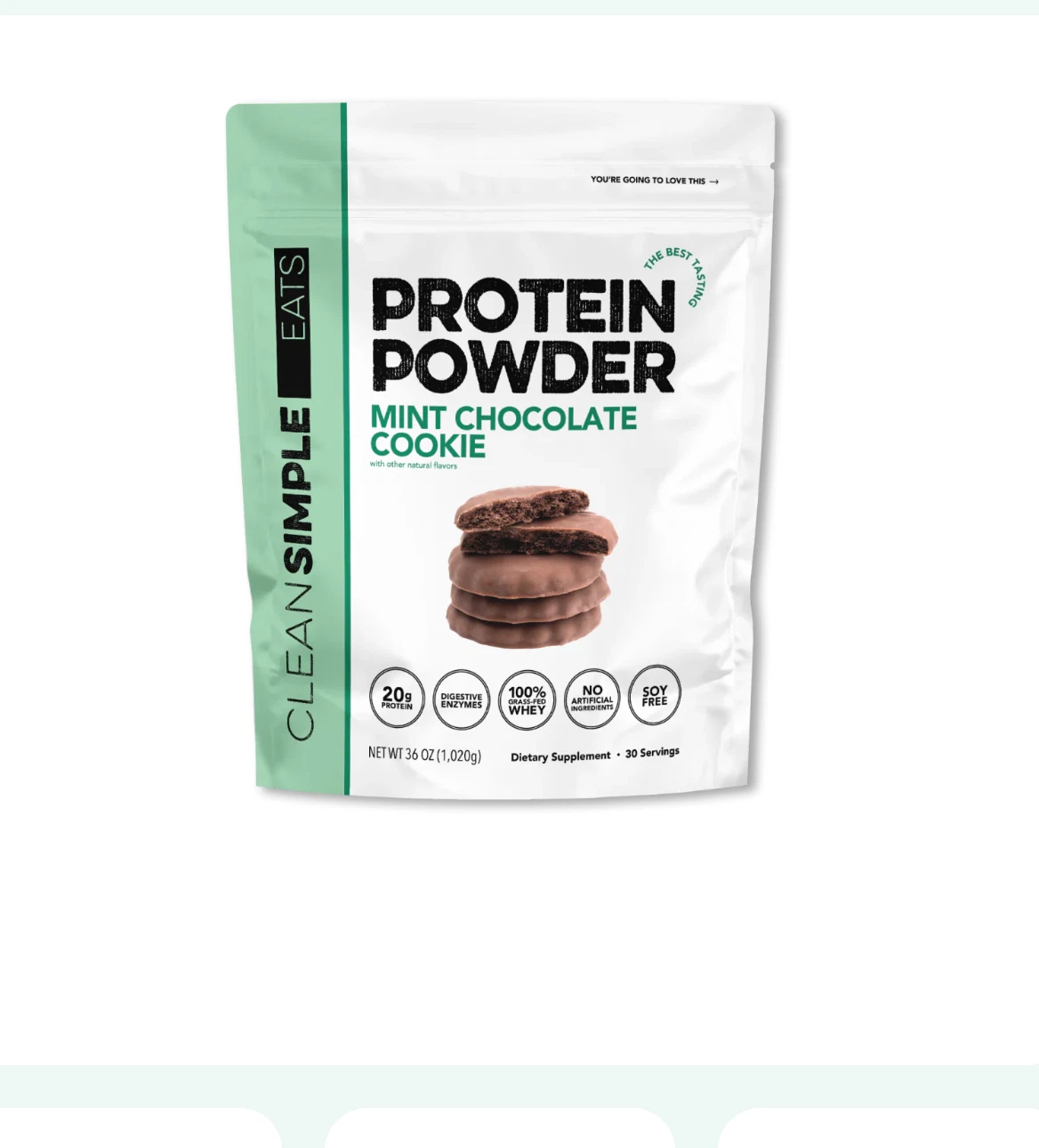 Clean Simple Protein Powder - Mint Chocolate Cookie