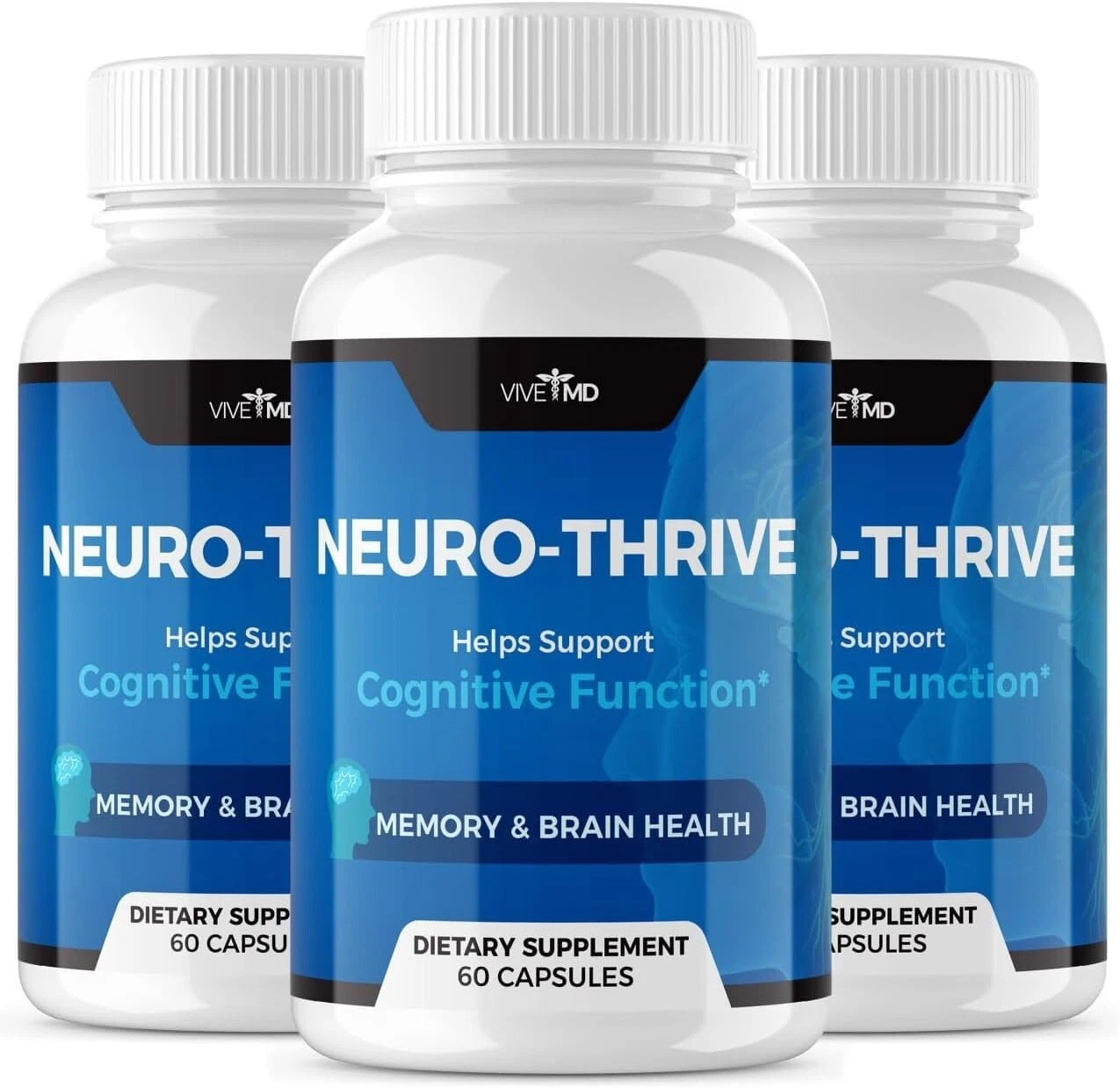 (3 Pack) Neuro Thrive Brain Supplement, Neuro Thrive for Memory Formula, Neuro-T