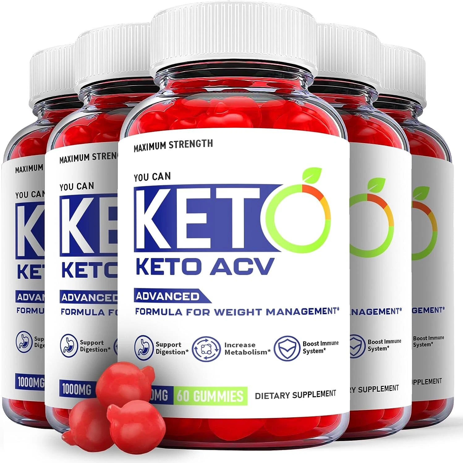 You Can Keto Gummies - You Can Keto ACV Gummys For Weight Loss ORIGINAL - 5 Pack