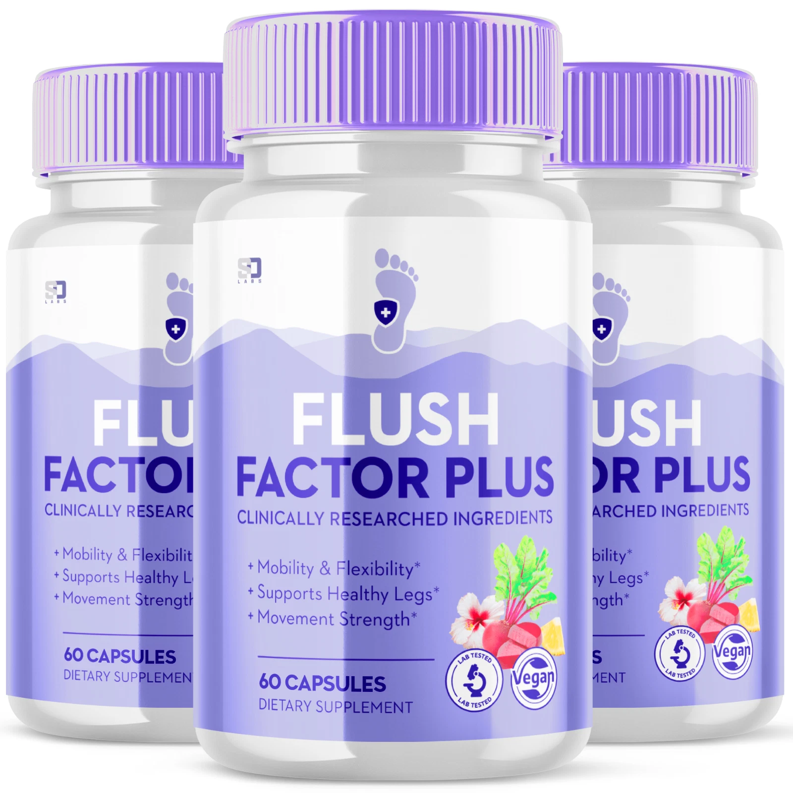 Flush Factor Plus Supports Mobility, Flexibility & Enhance Strength (3 Pack)