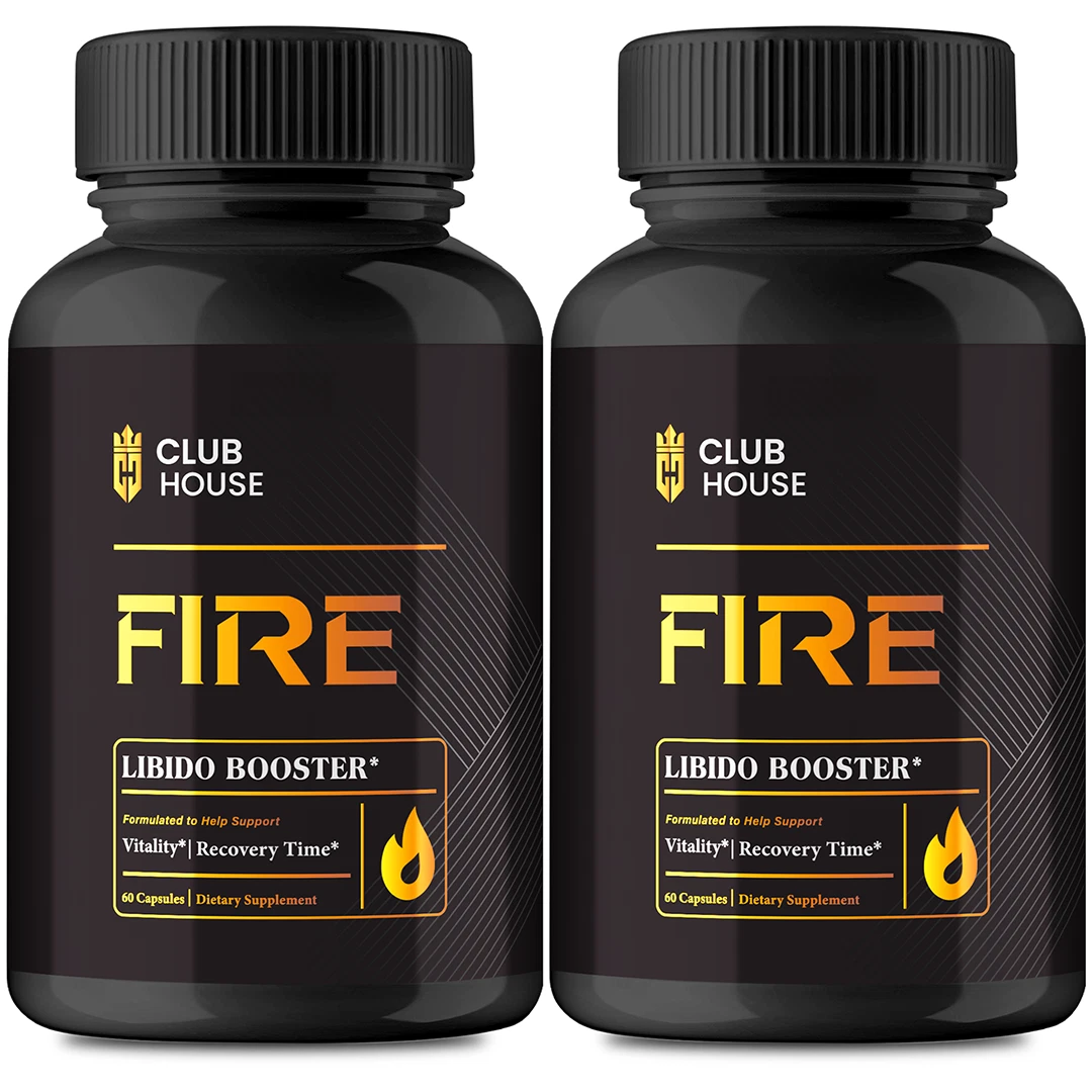 (2 Pack) ClubHouse Fire Capsules Multivitamin for Men Supplement (120 Capsules)