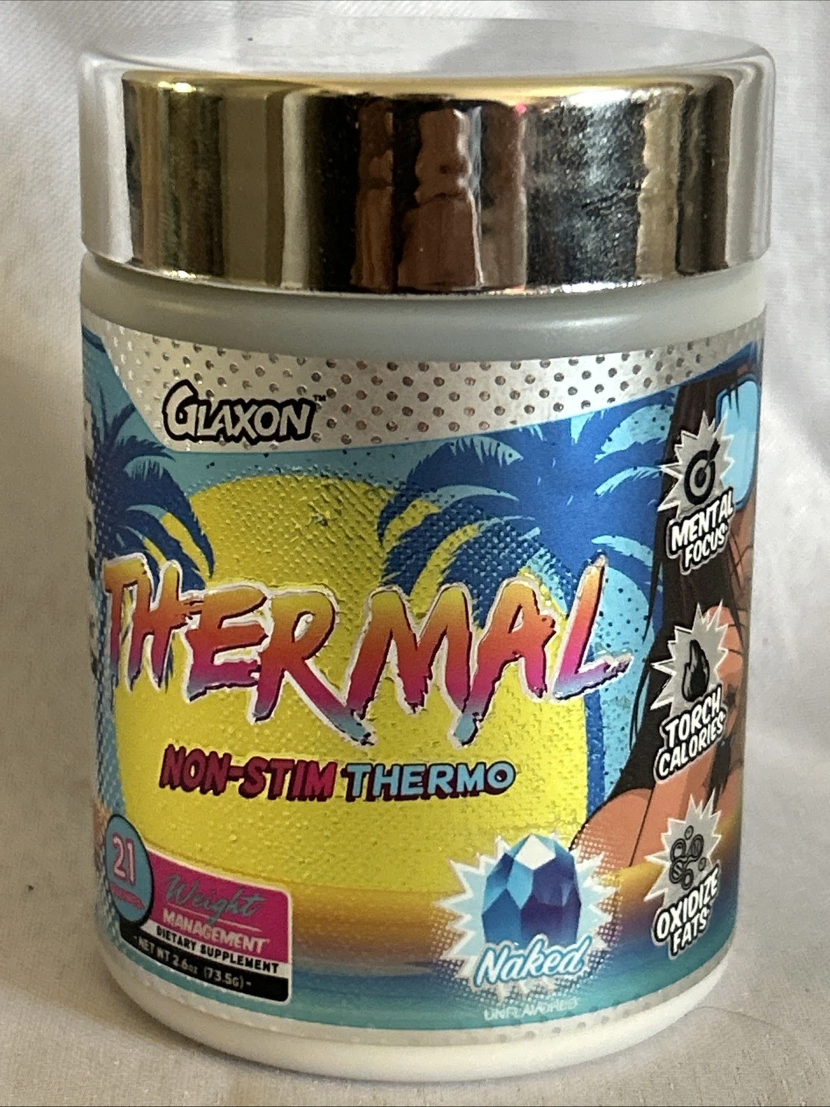 Glaxon THERMAL non stim Naked Focus Burn Calories Oxidize Fats