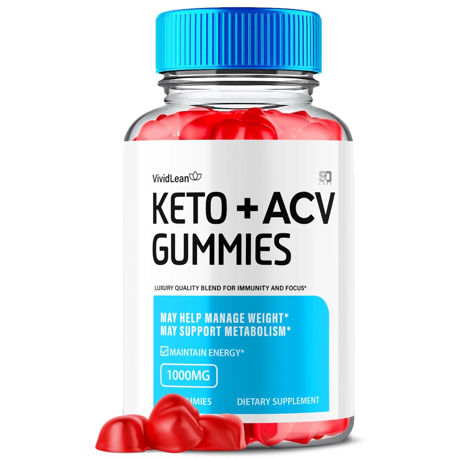 VividLean Keto ACV Gummies Support Weight Management and Metabolism 60 Gummies