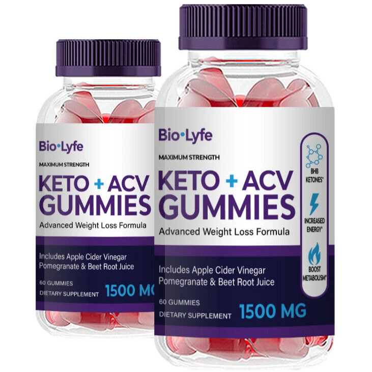 Bio Lyfe Keto - BioLyfe Keto+ACV Gummies (2 Pack)