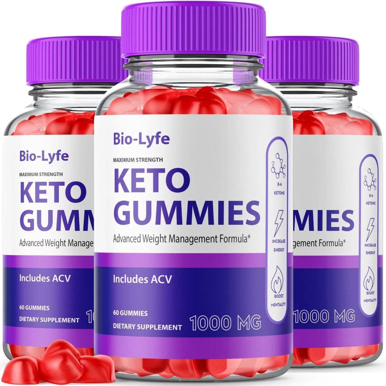 (3 Pack) Biolyfe Keto Gummies Bio Lyfe Keto Gummies Biolife Keto (180 Gummies)