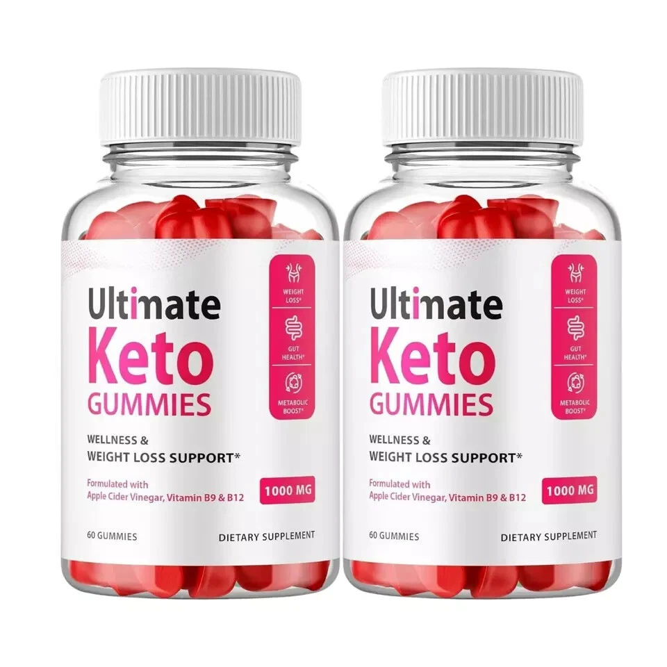 Ultimate Keto ACV Gummies Wellness & Weight Loss Supplement (120 Gummies) 2-Pack