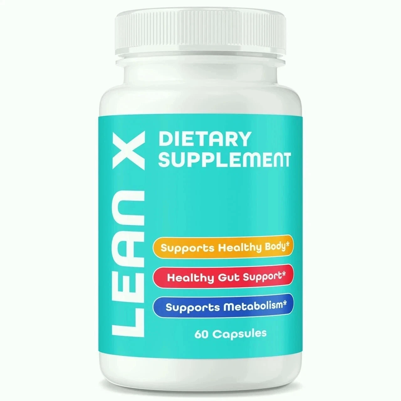Lean X Fat Burner Pills Weight Loss Formula for Advanced Energy 60ct - Pack of 5
