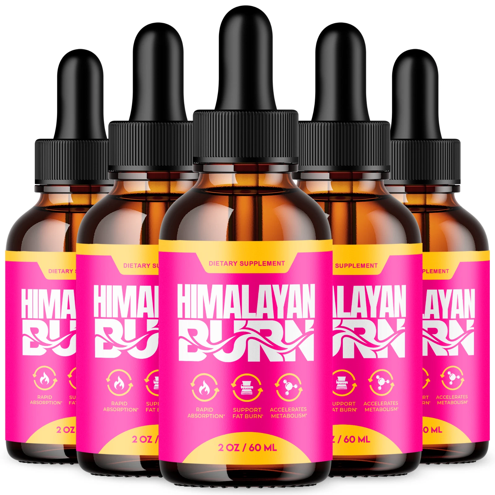 Himalayan Burn Drops Max Strength Keto Formula Weight Management Supplement 60ML