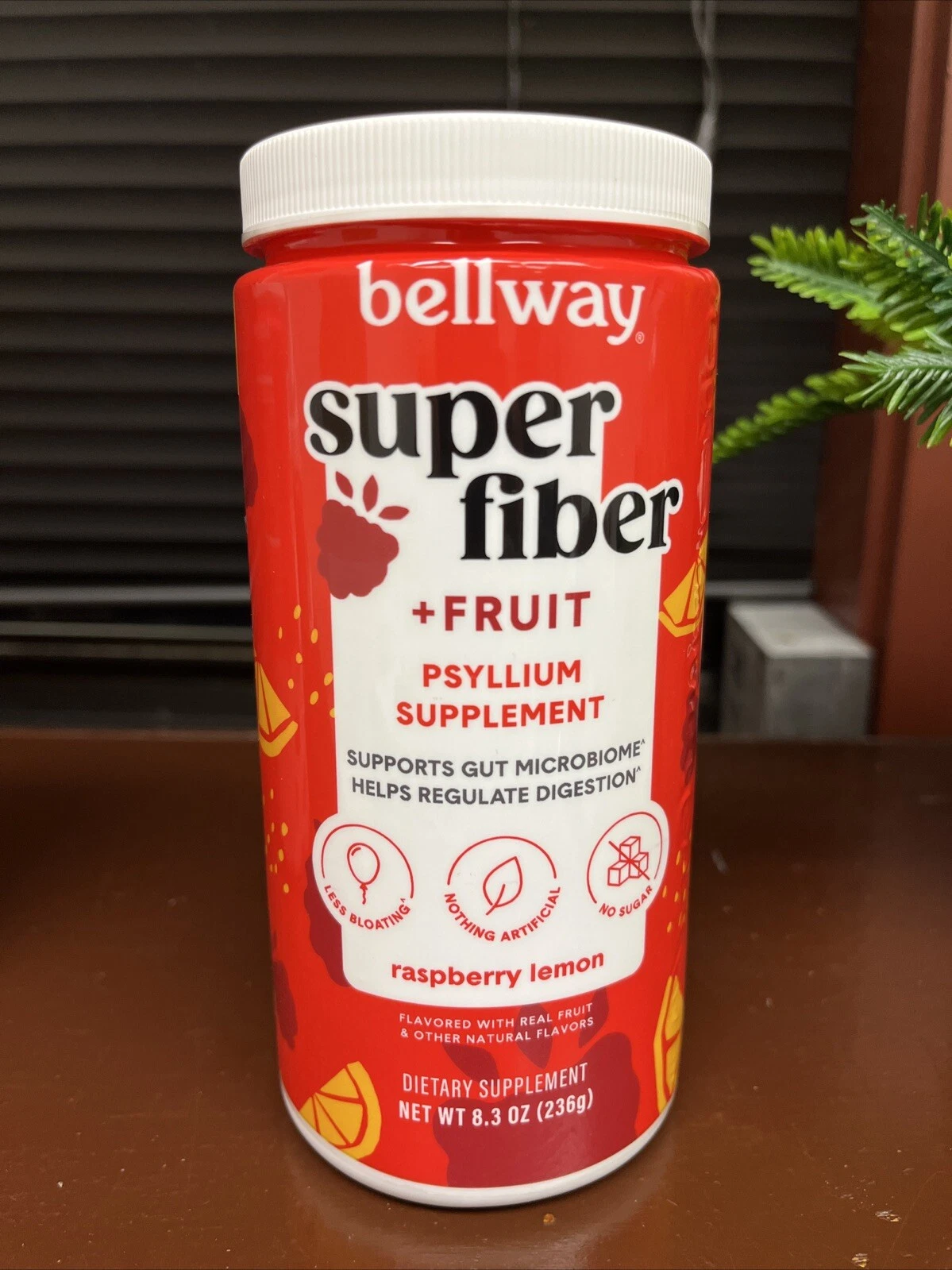 Bellway Raspberry Lemon Super Fiber + Fruit 8.3 Oz - EXP 09/2025 or 03/2026