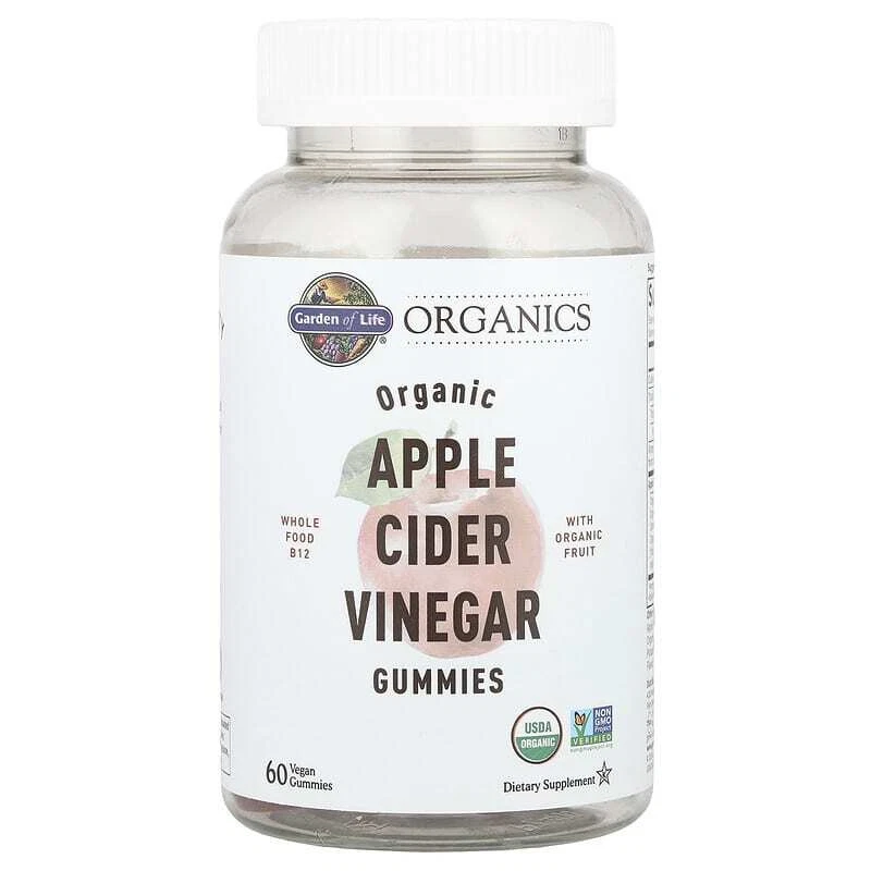 Mykind Organics Apple Cider Vinegar Gummies by Garden of Life 60 Count