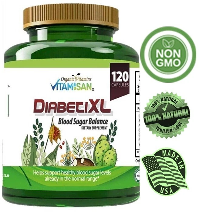 1 DIABETIN 120 CAP blood sugar support VITA GLUTTEN Bacteriun 40 % Off Diabetin