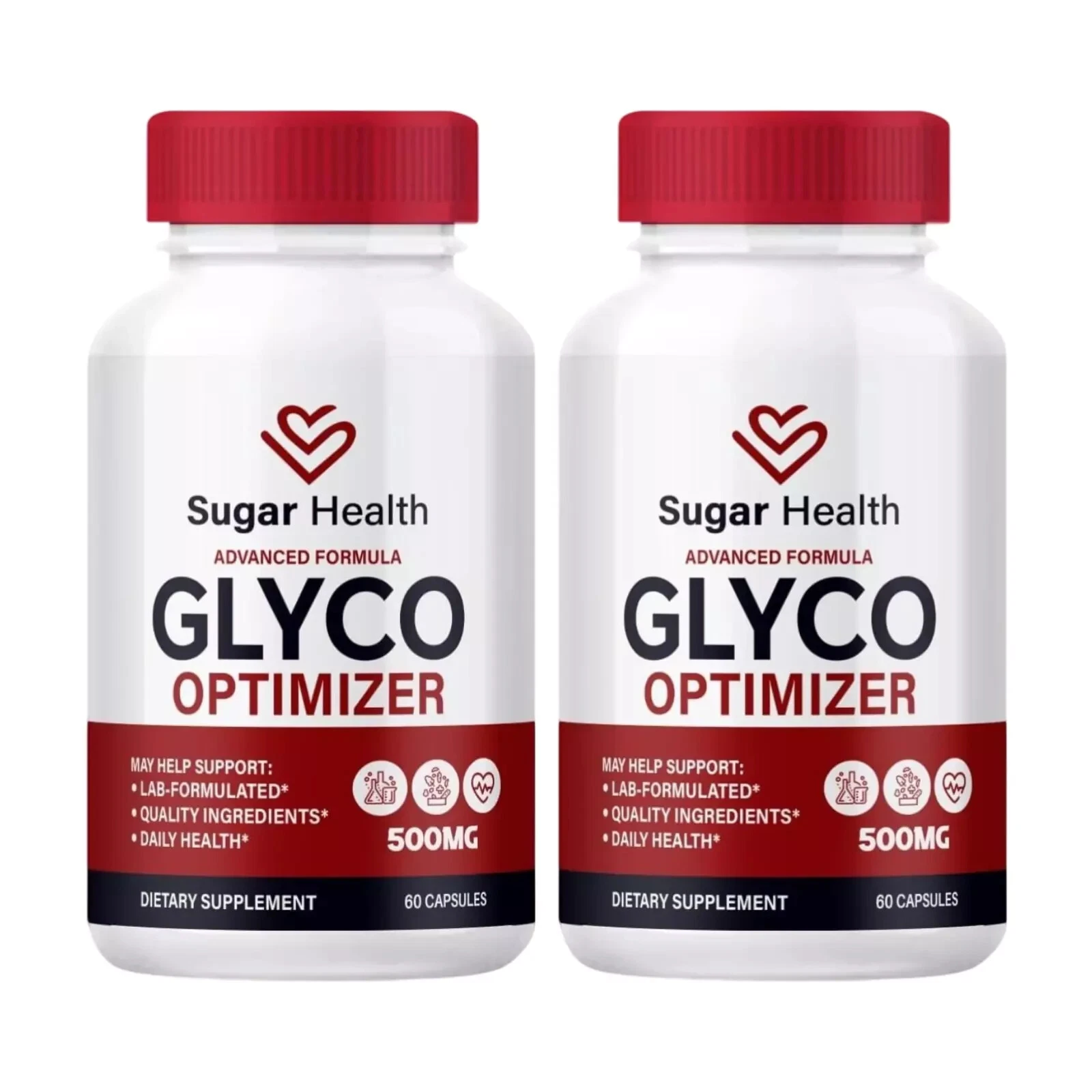 2-Pack Sugar Health Glyco Optimizer Supports Blood Pressure & Health (120 Caps)