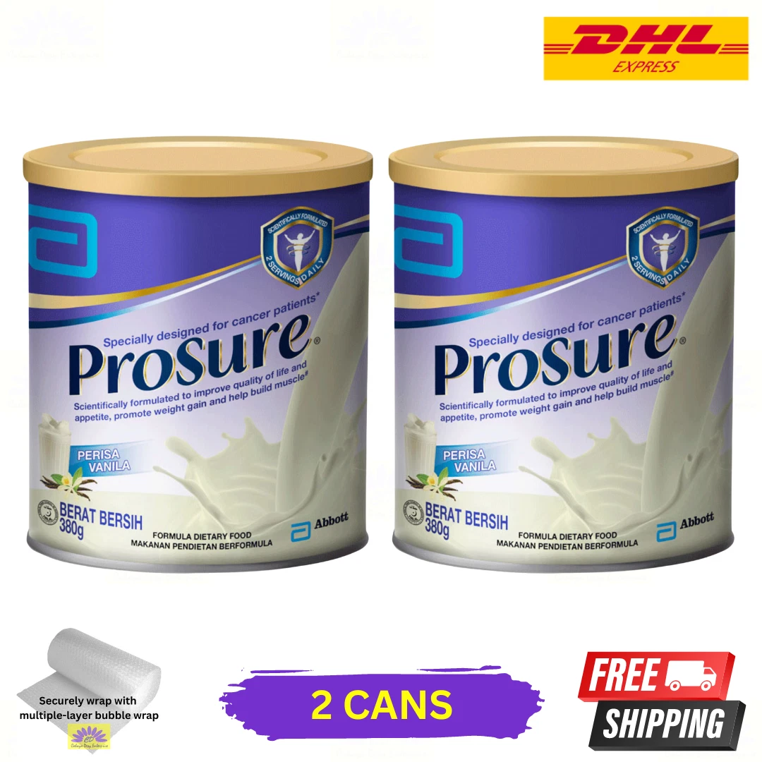 2 X Abbott Pro Sure Vanilla Improve Appetite High Protein Prebiotic EPA 380g