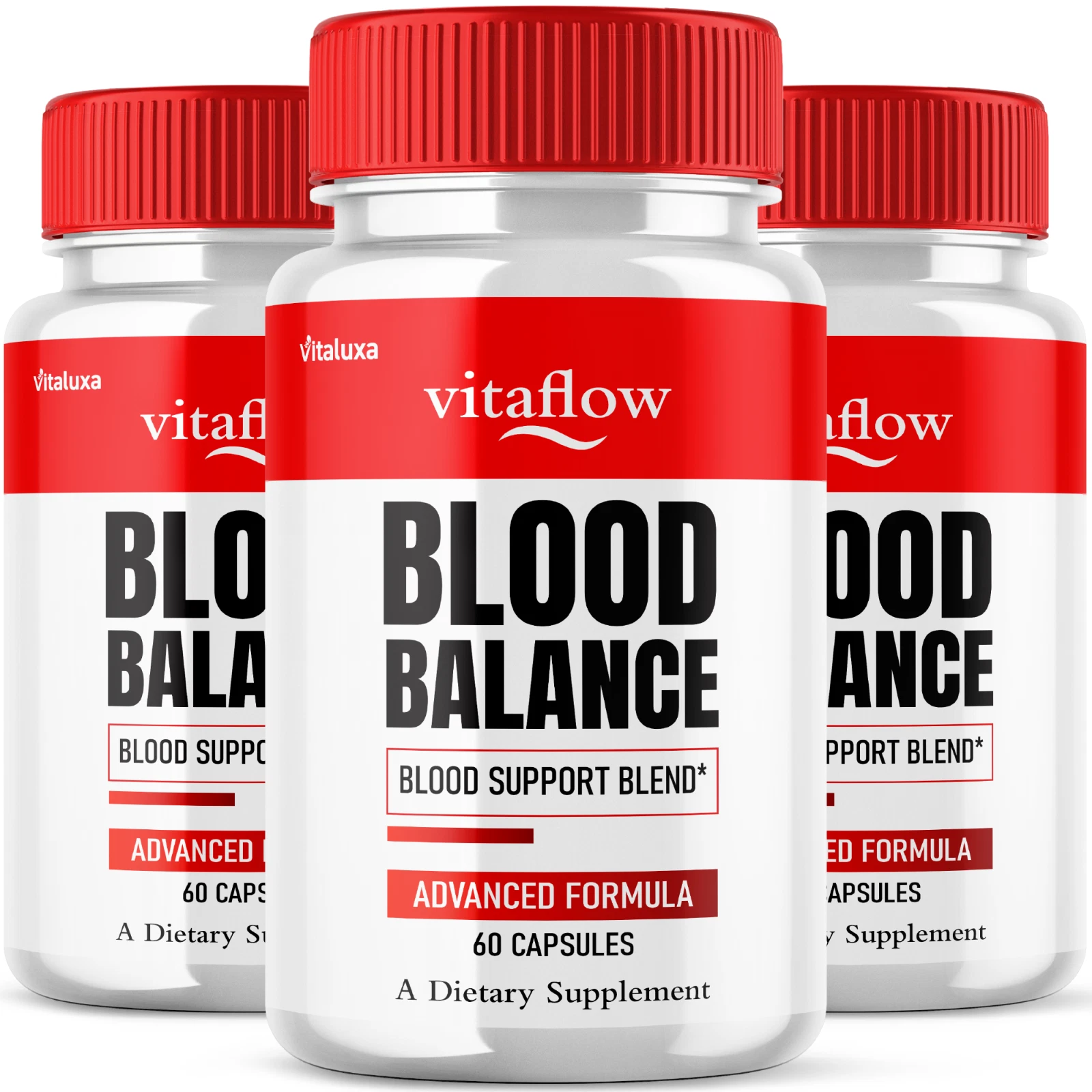 (3 Pack) VitaFlow Blood Balance Capsules, Glycogen Support (180 Capsules)
