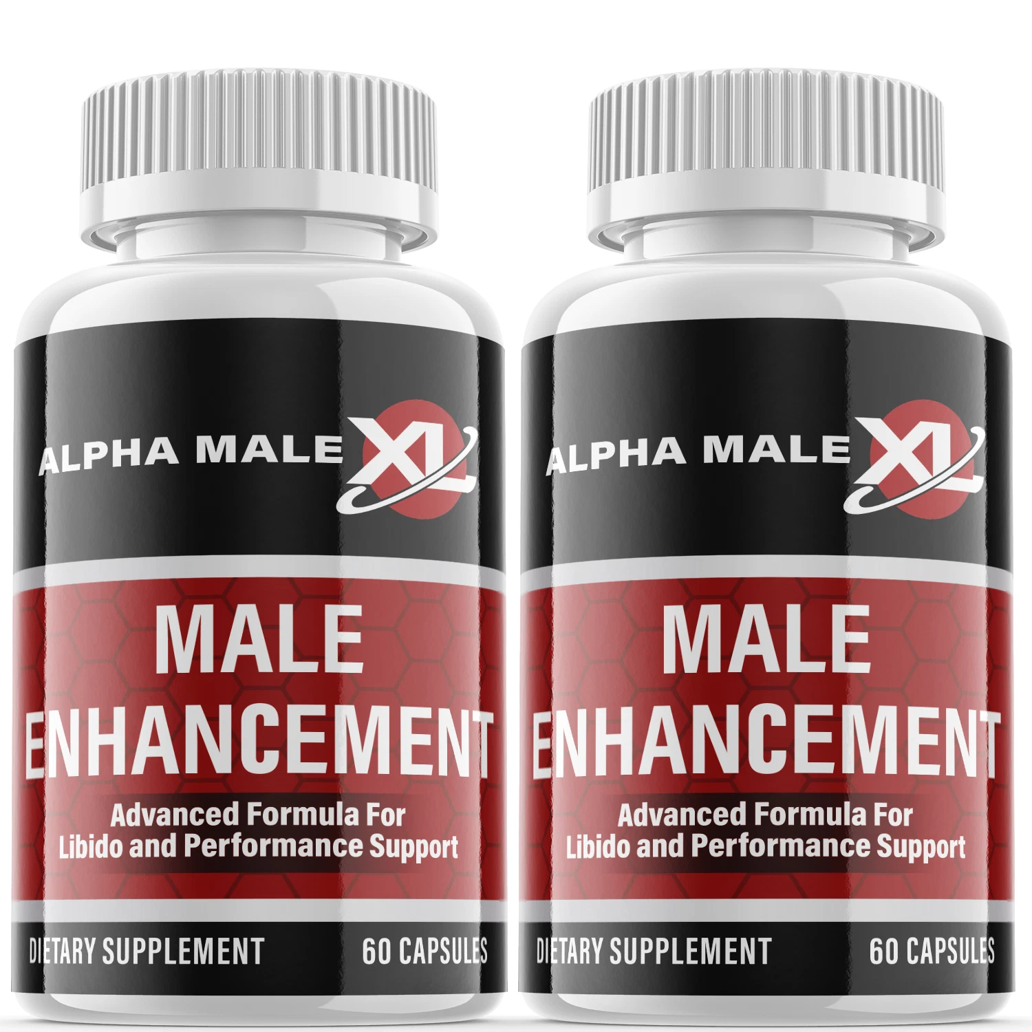 Alpha Male XL - Male Virility - 2 Bottles - 120 Capsules