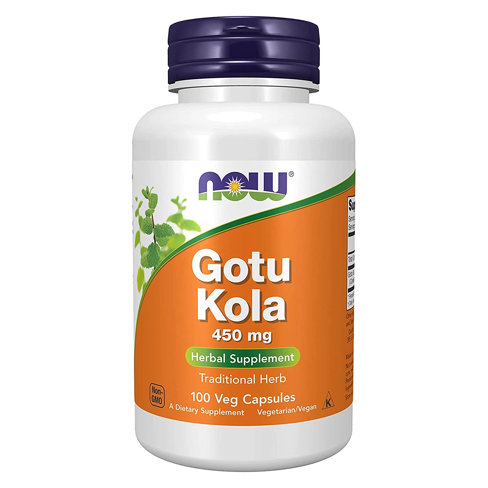 NOW FOODS Gotu Kola 450 mg 100 Veg Capsules