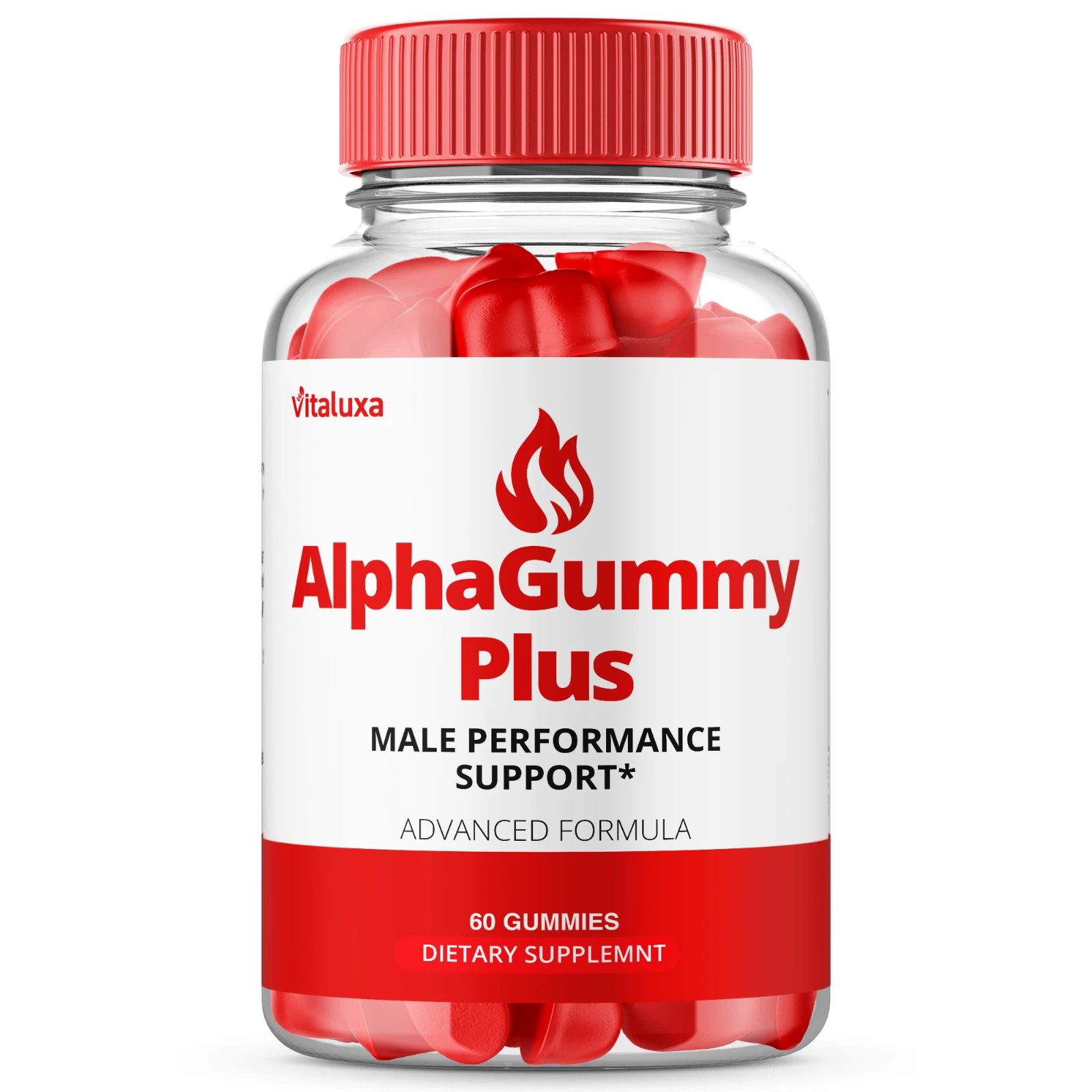 Alpha Gummy for Men Advanced Energy Performance Vitamin Supplement (60 Gummies)
