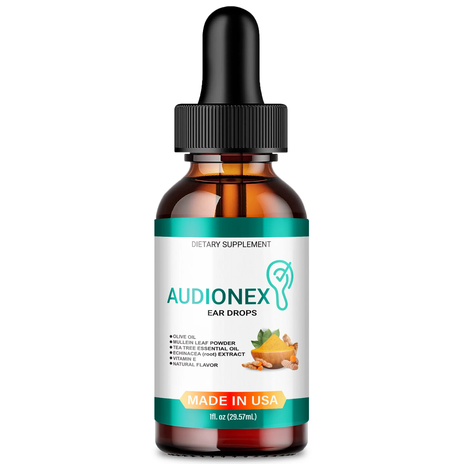 Audionex Liquid Drops for Tinnitus, Relief for Ringing Ears Drops (1 Bottle)
