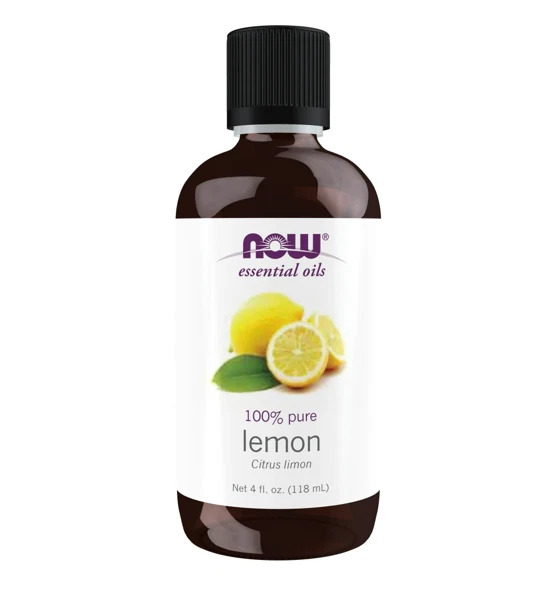 NOW Essential Oils- Lemon Oil- Cheerful Aromatherapy Scent- Cold Pressed- 100% P
