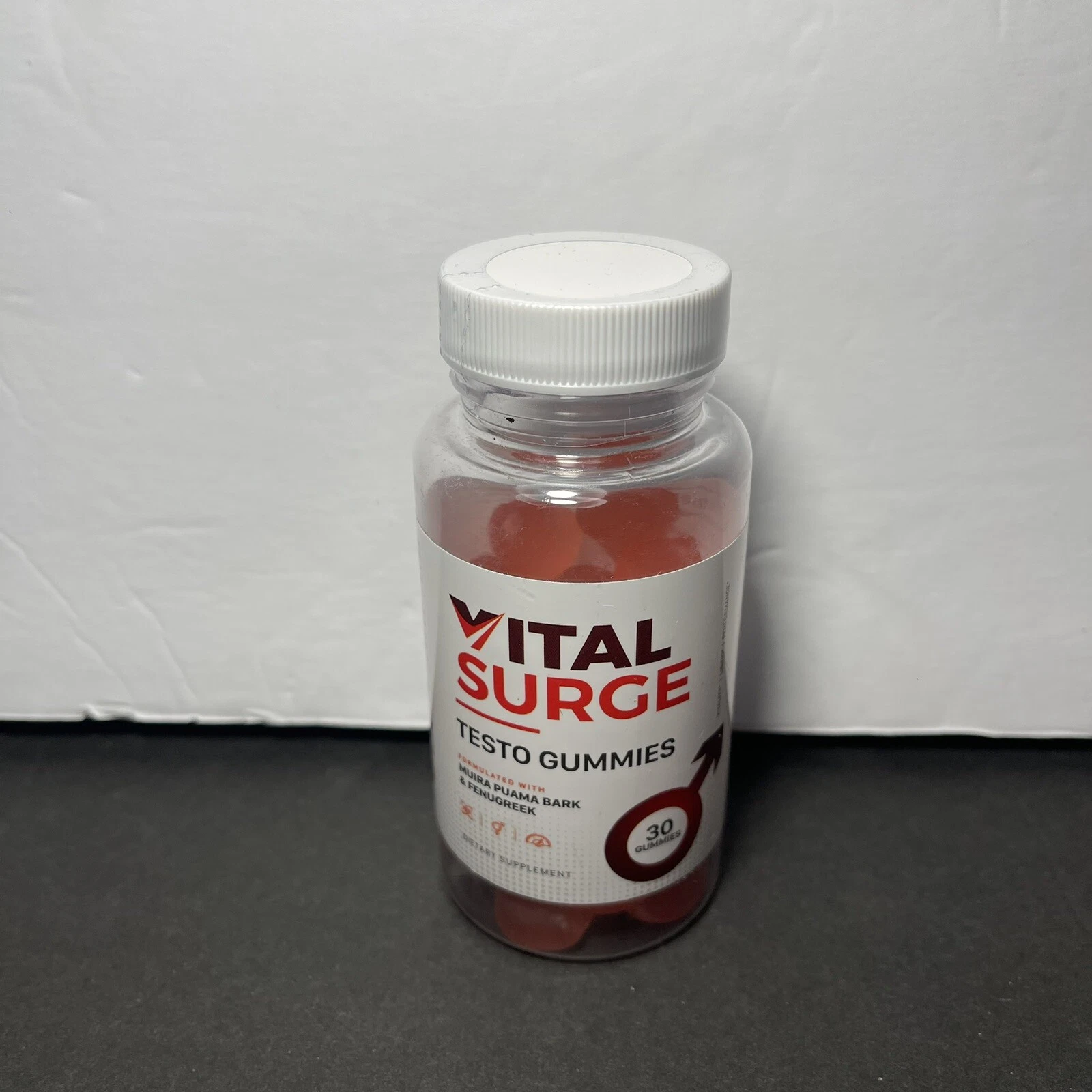 Vital Surge Testo Gummies for Men,30CT With Muira Puama Bark&Fenugreek Exp:03/26