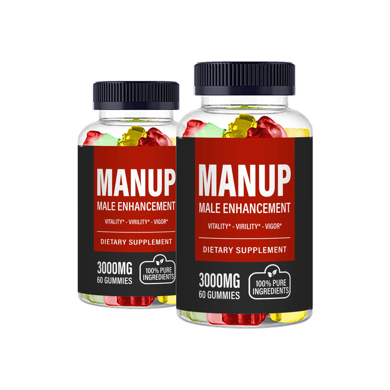 Man Up Gummies - Man Up Male Gummies (2 Pack)