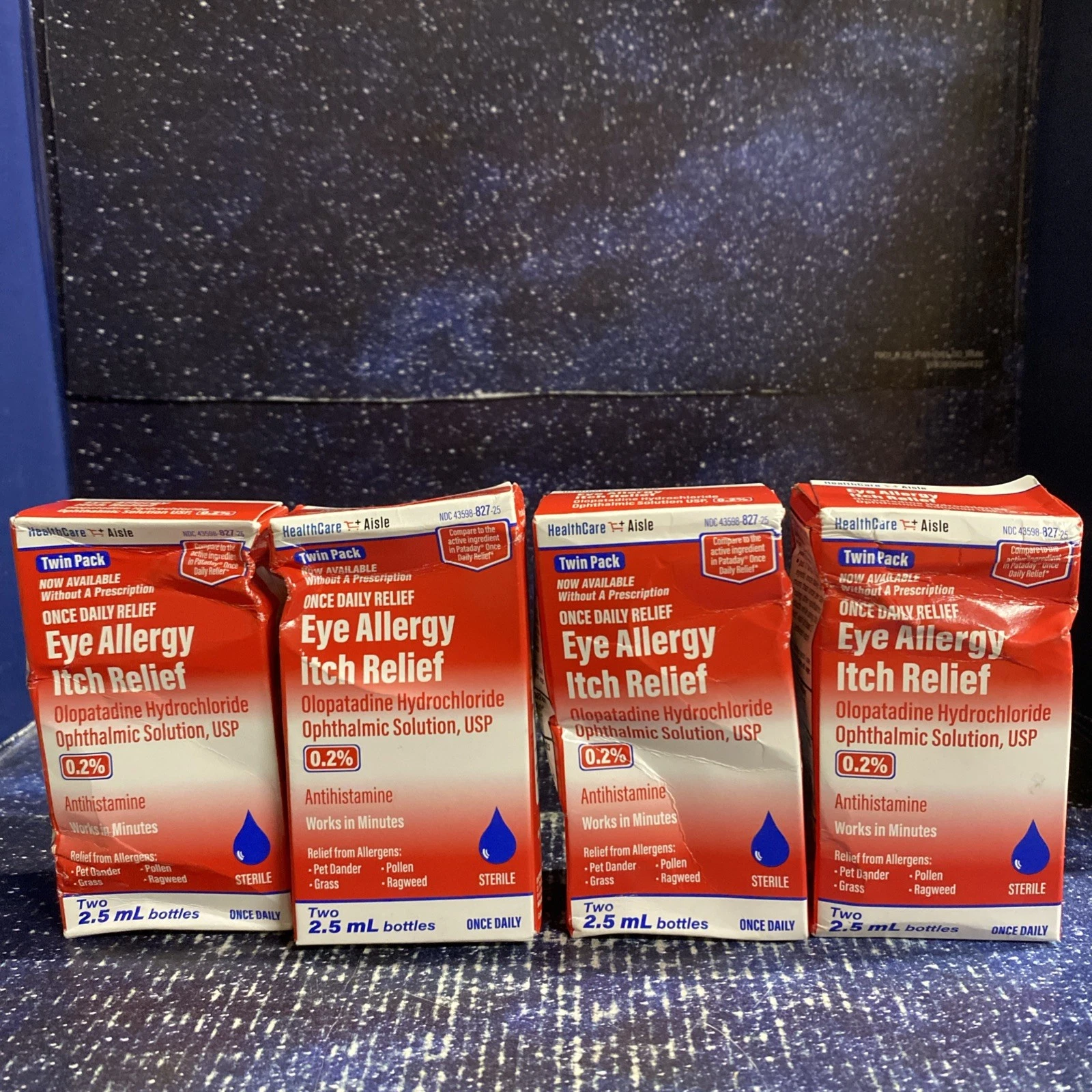 ❗️Exp 05/2025- 4 X Damaged Boxes Eye Allergy Itch Relief 5 Ml Per Box