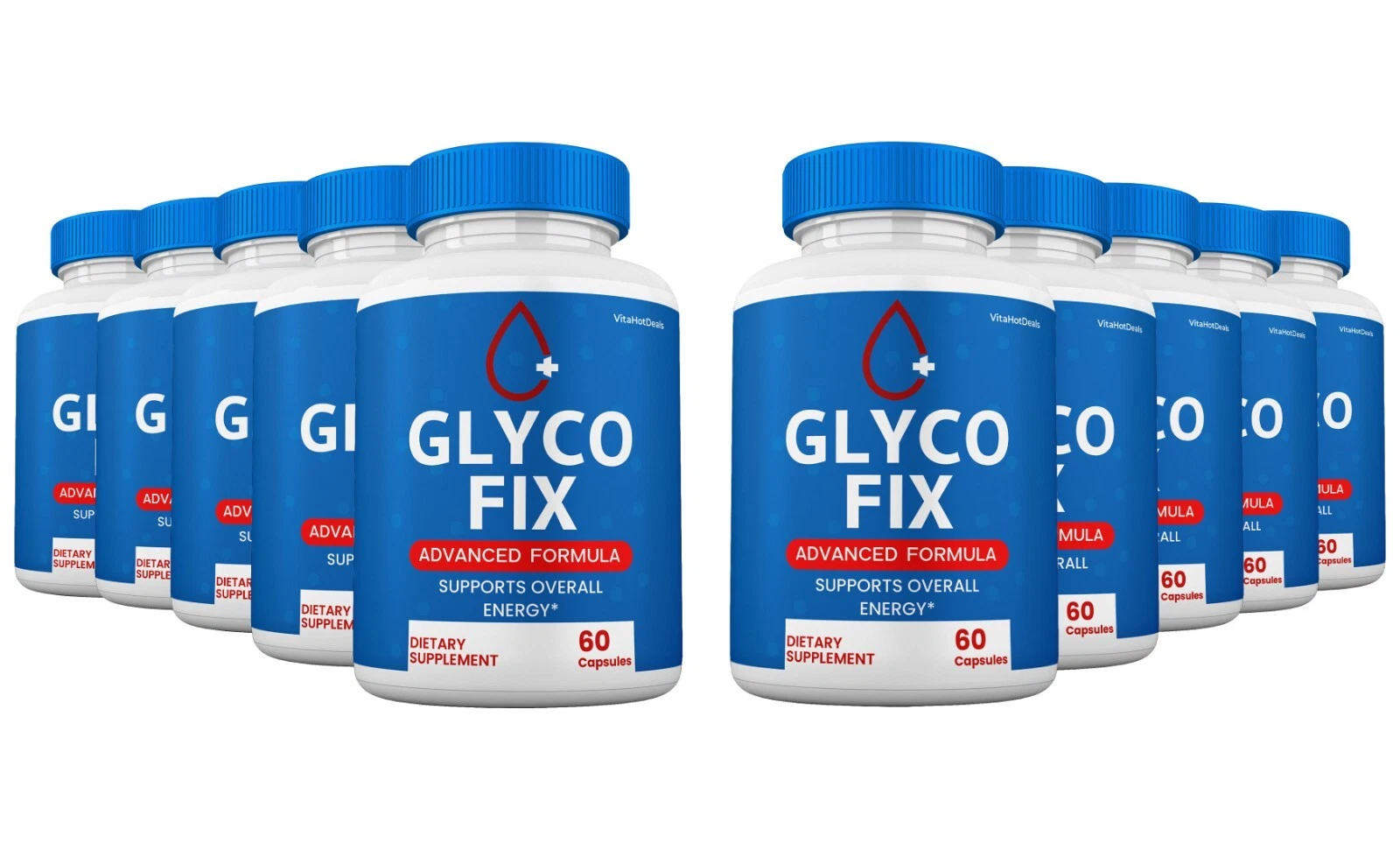 Glyco Fix Blood Support Pills, GlycoFix Glycogen Capsules Supplement (10 Pack)