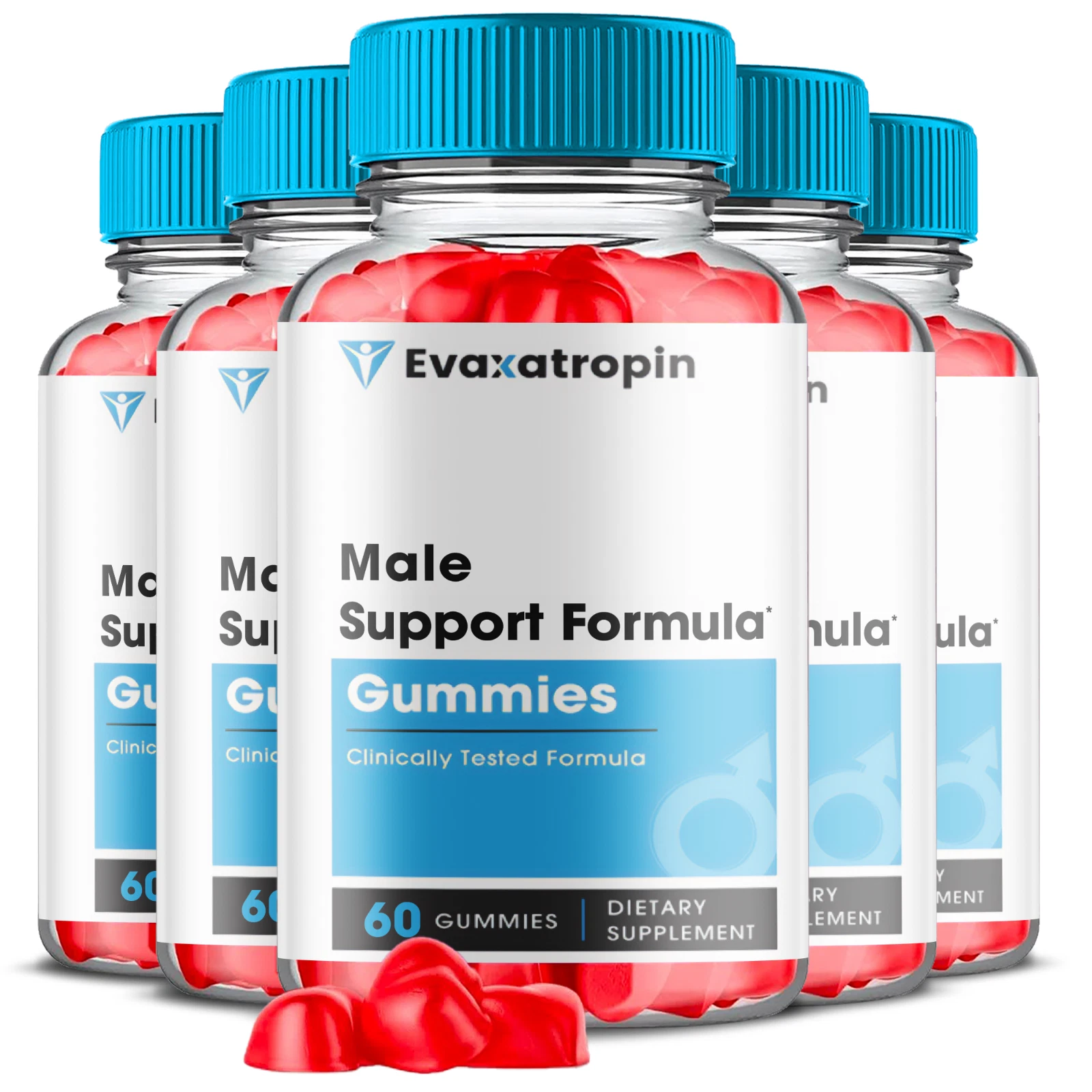 (5 Pack) Evaxatropin, Evaxatropin Male Gummies for Men's Health (300 Gummies)