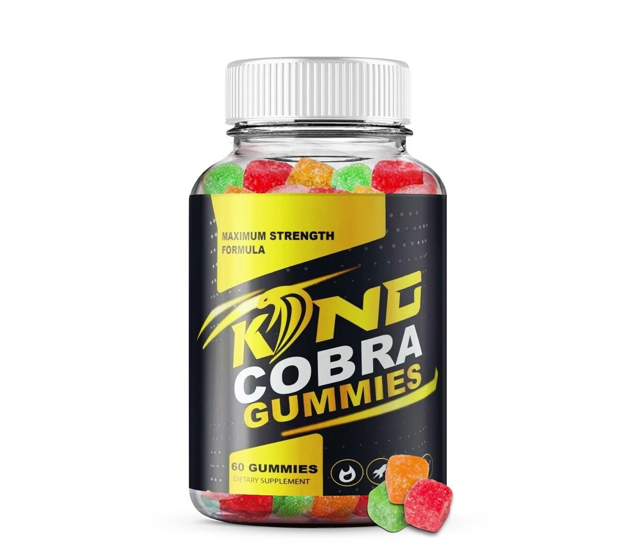(1 Bottle) OFFICIAL King Cobra Gummies for Men, KingCobra Male Gummies Formula