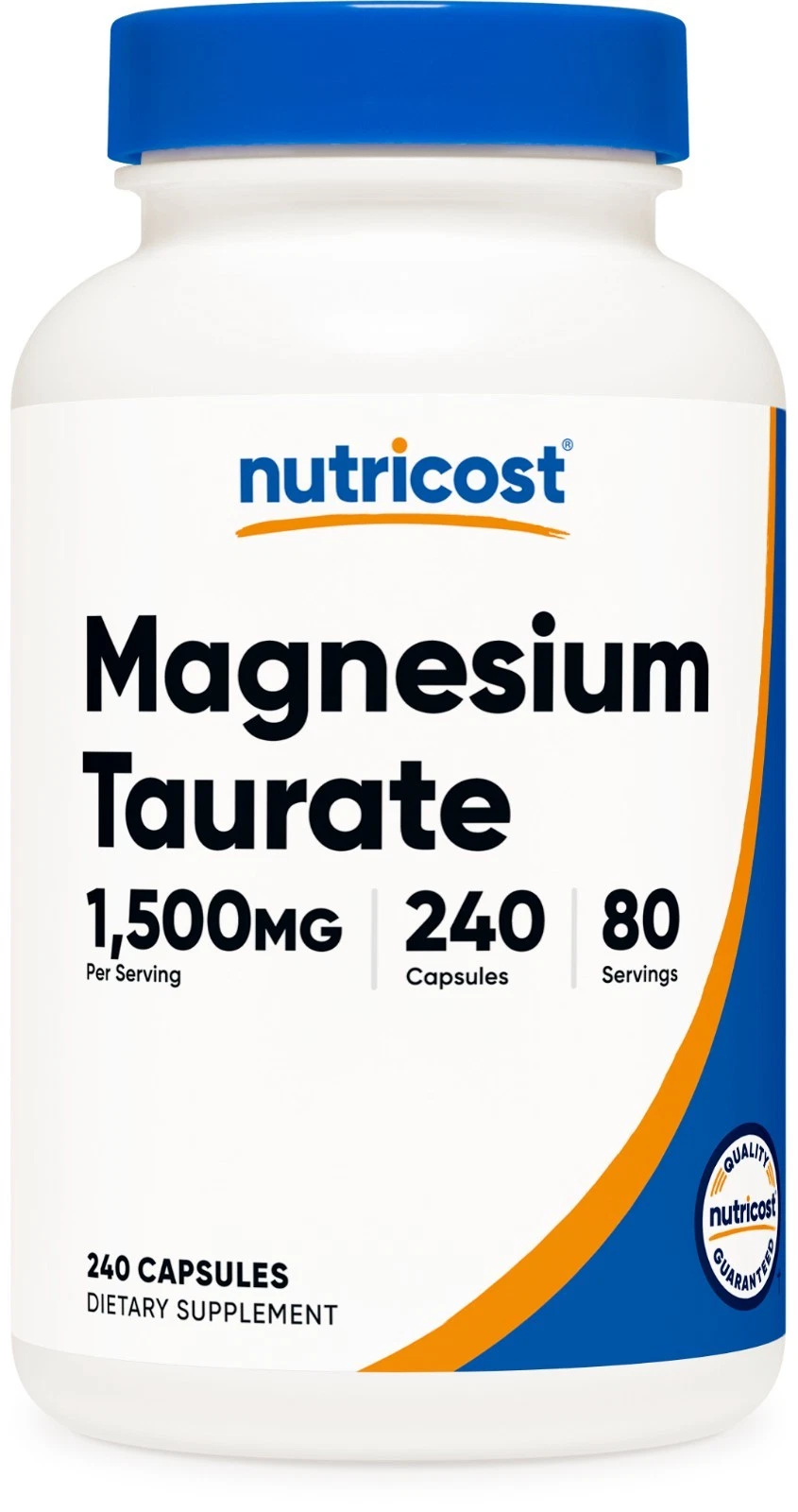 Nutricost Magnesium Taurate (240 Capsules, 80 Servings / 1,500 mg Per Serving)
