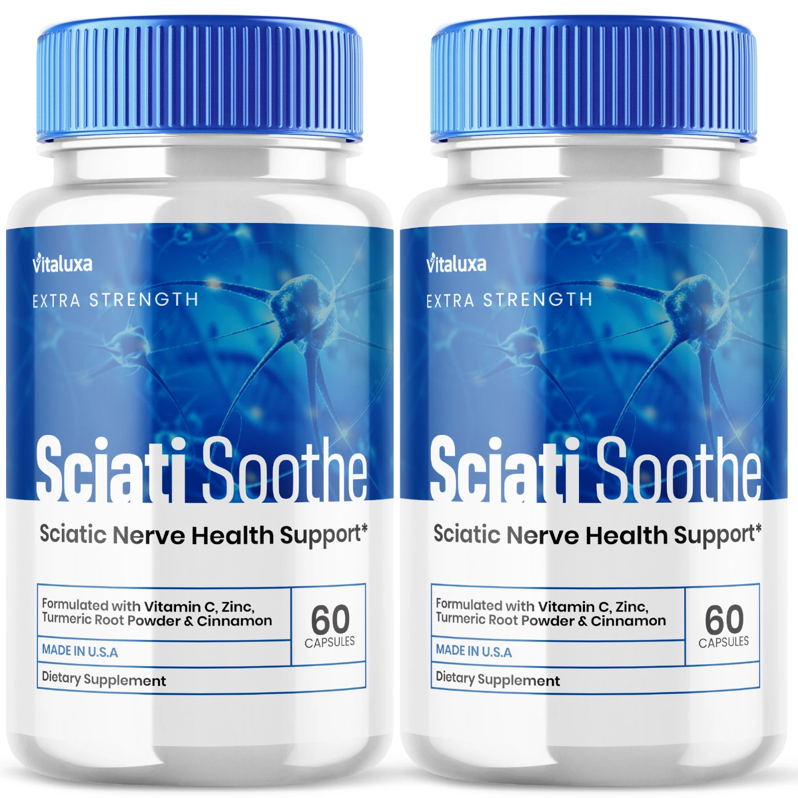(2 Pack) SciatiSoothe for Sciatica Capsules, Sciati Soothe Nerve (120 Capsules)