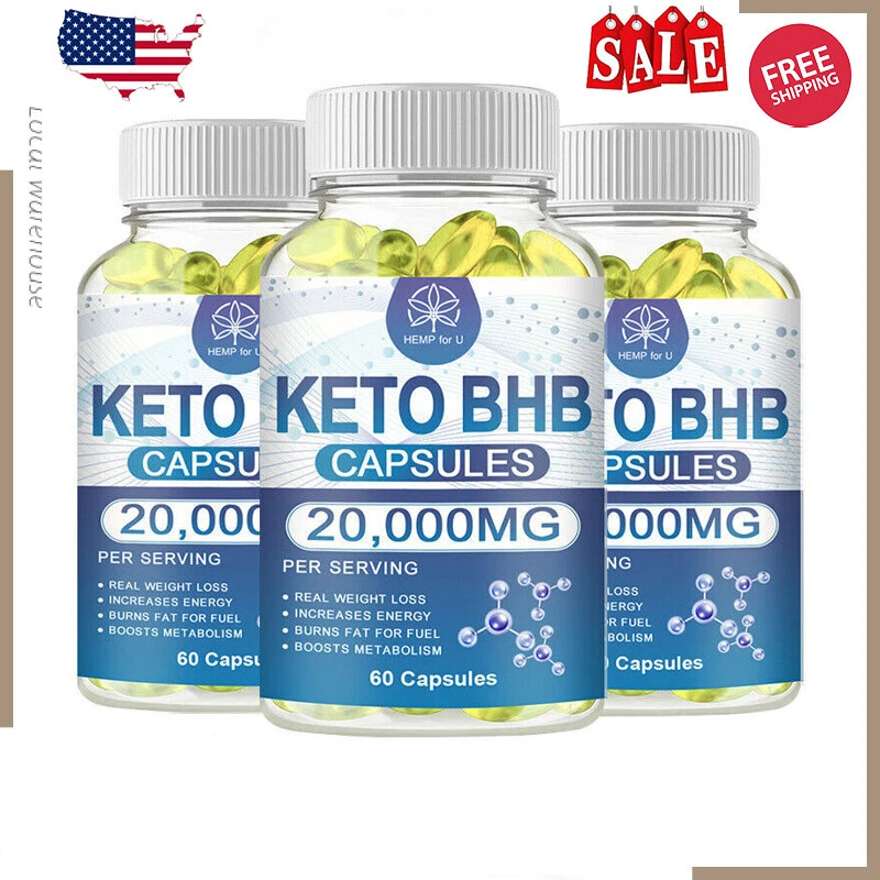 3xKeto Diet Pills Strong Weight Loss Fat Burner Ketosis&Slimming 120 Capsules