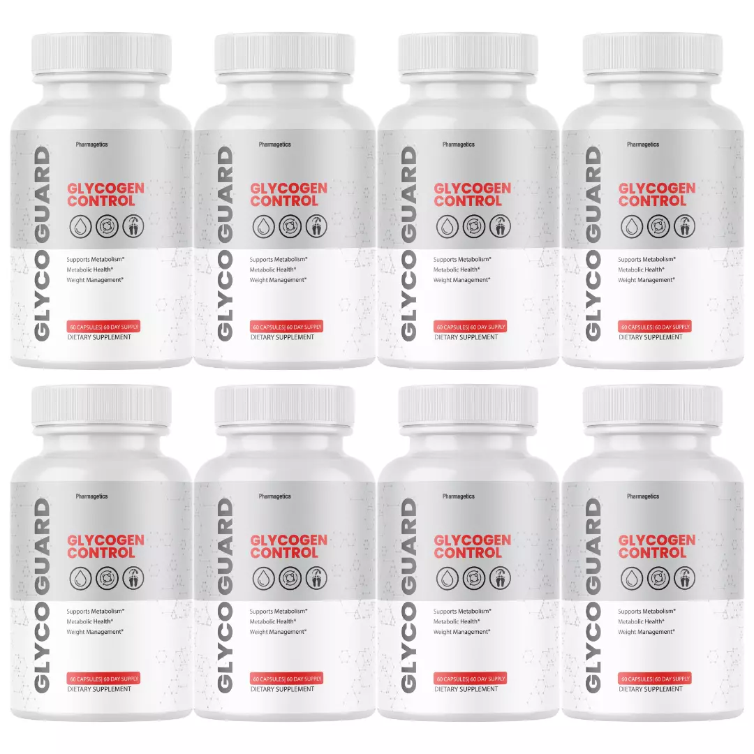 Glyco Guard Blood Sugar Support & Glycogen Control Supplement - 8 Bottles