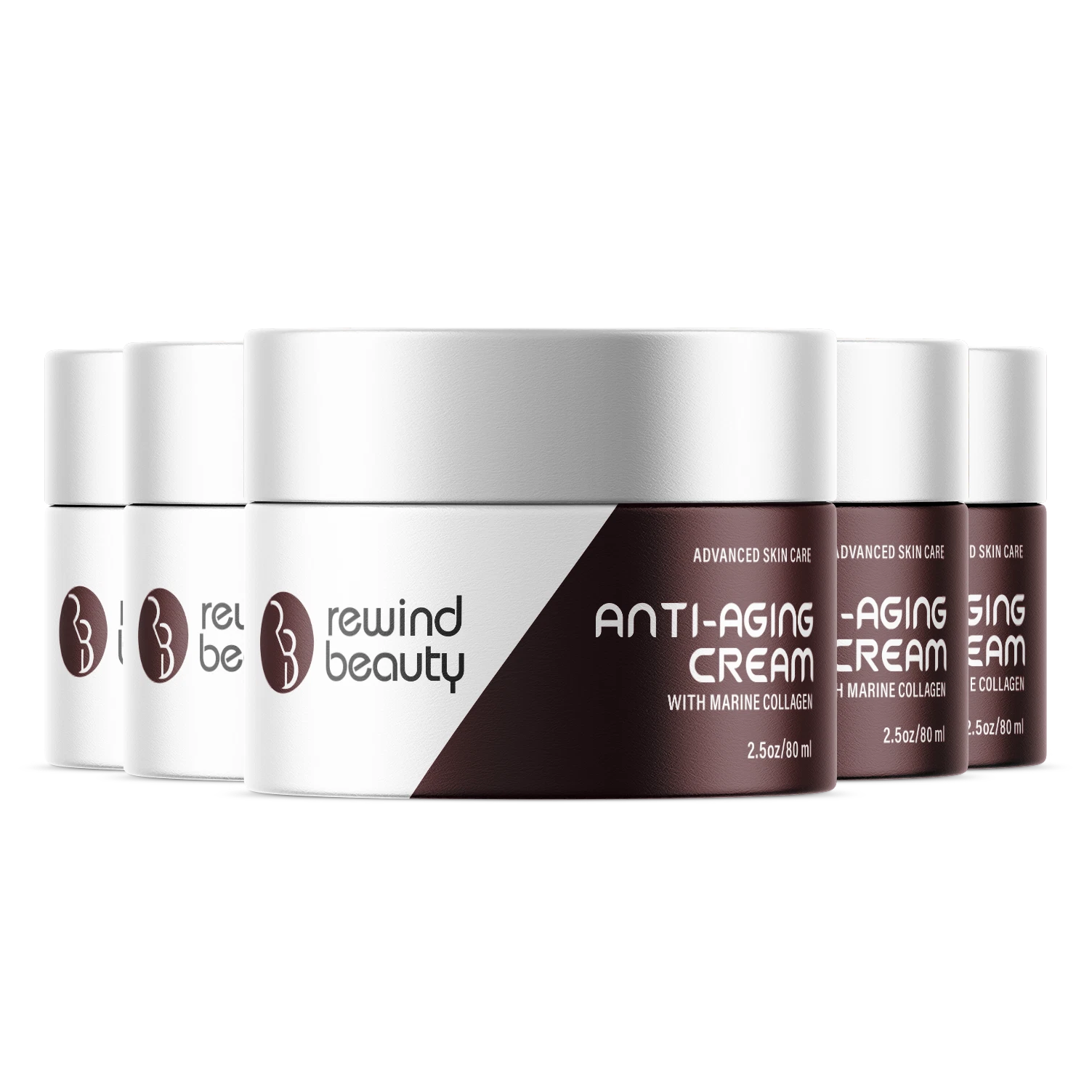 (5 Pack) Rewind Beauty Anti-Aging Cream,Skincare Anti-Wrinkle Moisturizing Cream