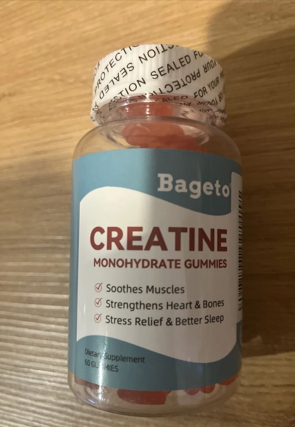 Creatine Monohydrate Gummies 60 Gummies-2 per serving EXP 1/26 NEW