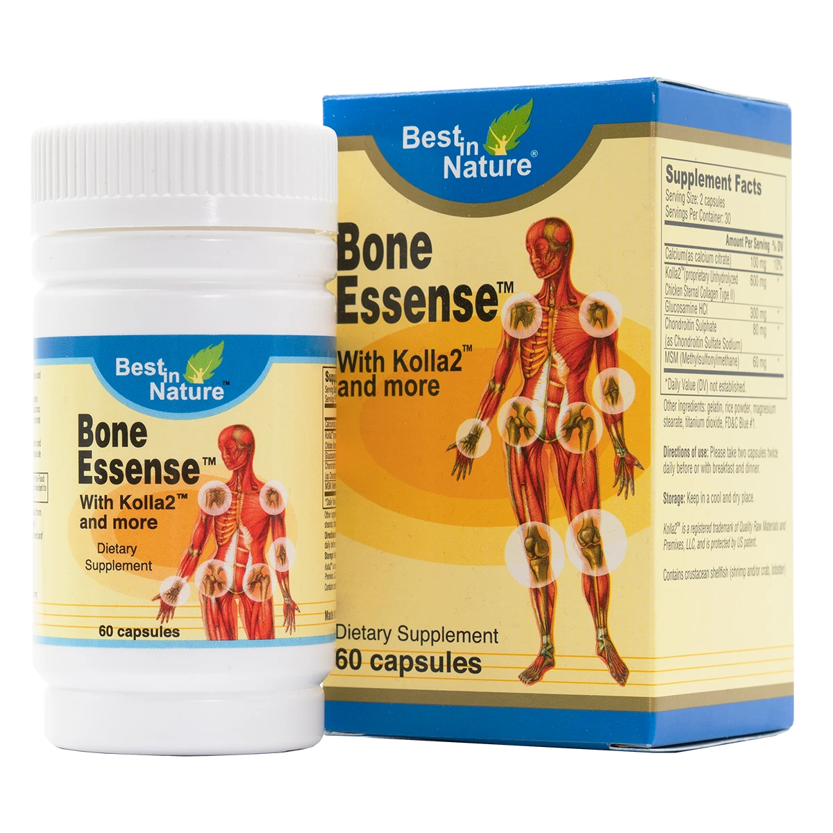 Bone Essense™ with Kolla2® (Type II Collagen) Bone & Joint Health Supplement