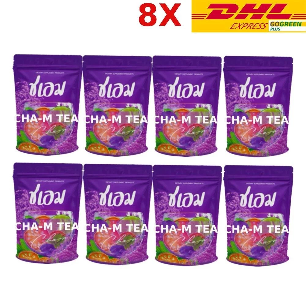 CHA-M TEA Dietary Supplement Weight Management Fat Control Burn Block 150g 8X