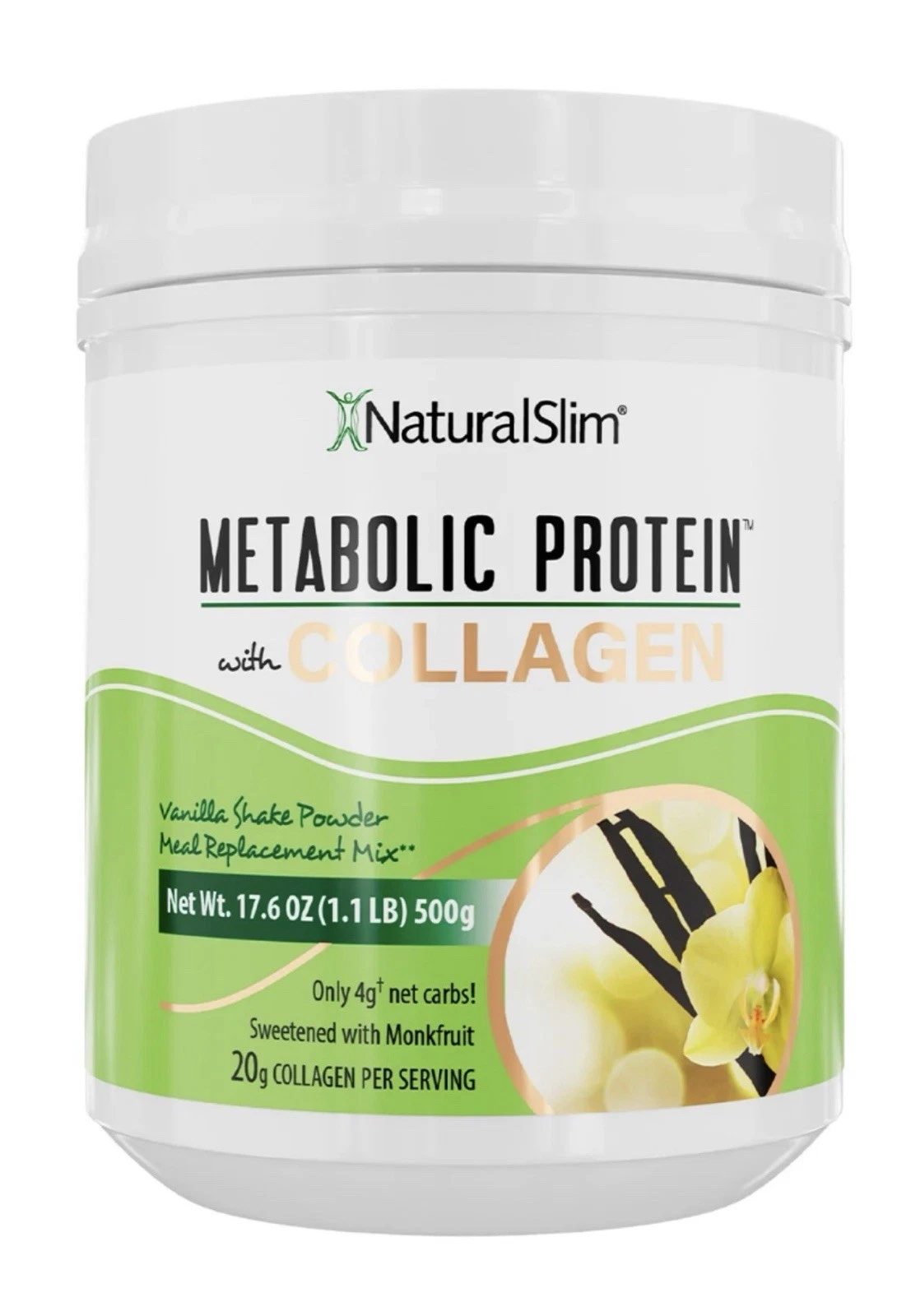NaturalSlim Metabolic Protein Shake with Vitamin C - Whey Protein Powder Mix